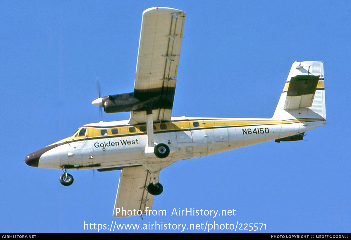 Aircraft Photo of N64150 | De Havilland Canada DHC-6-200 Twin Otter | Golden West Airlines | AirHistory.net #225571