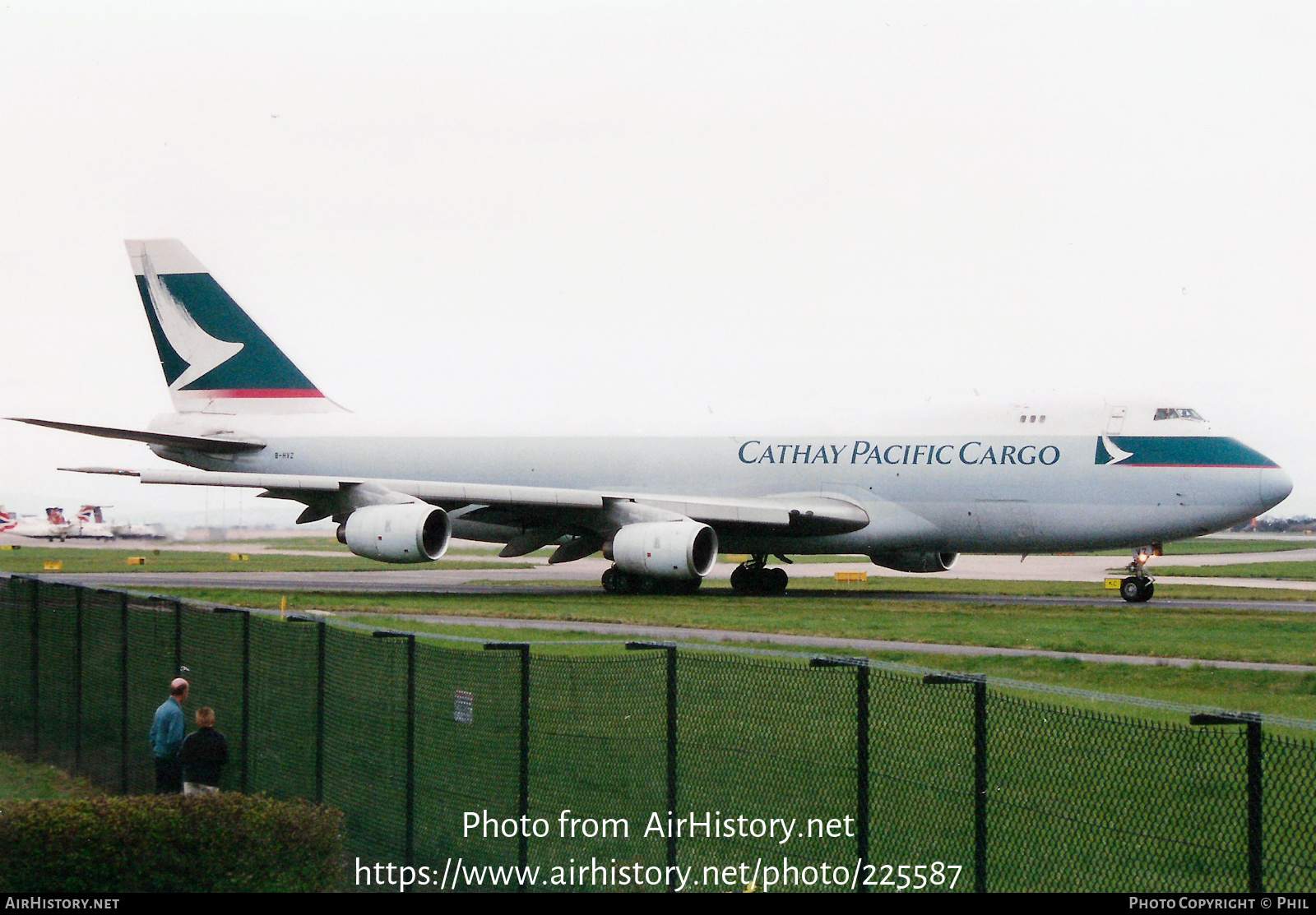 Aircraft Photo of B-HVZ | Boeing 747-267F/SCD | Cathay Pacific Airways Cargo | AirHistory.net #225587