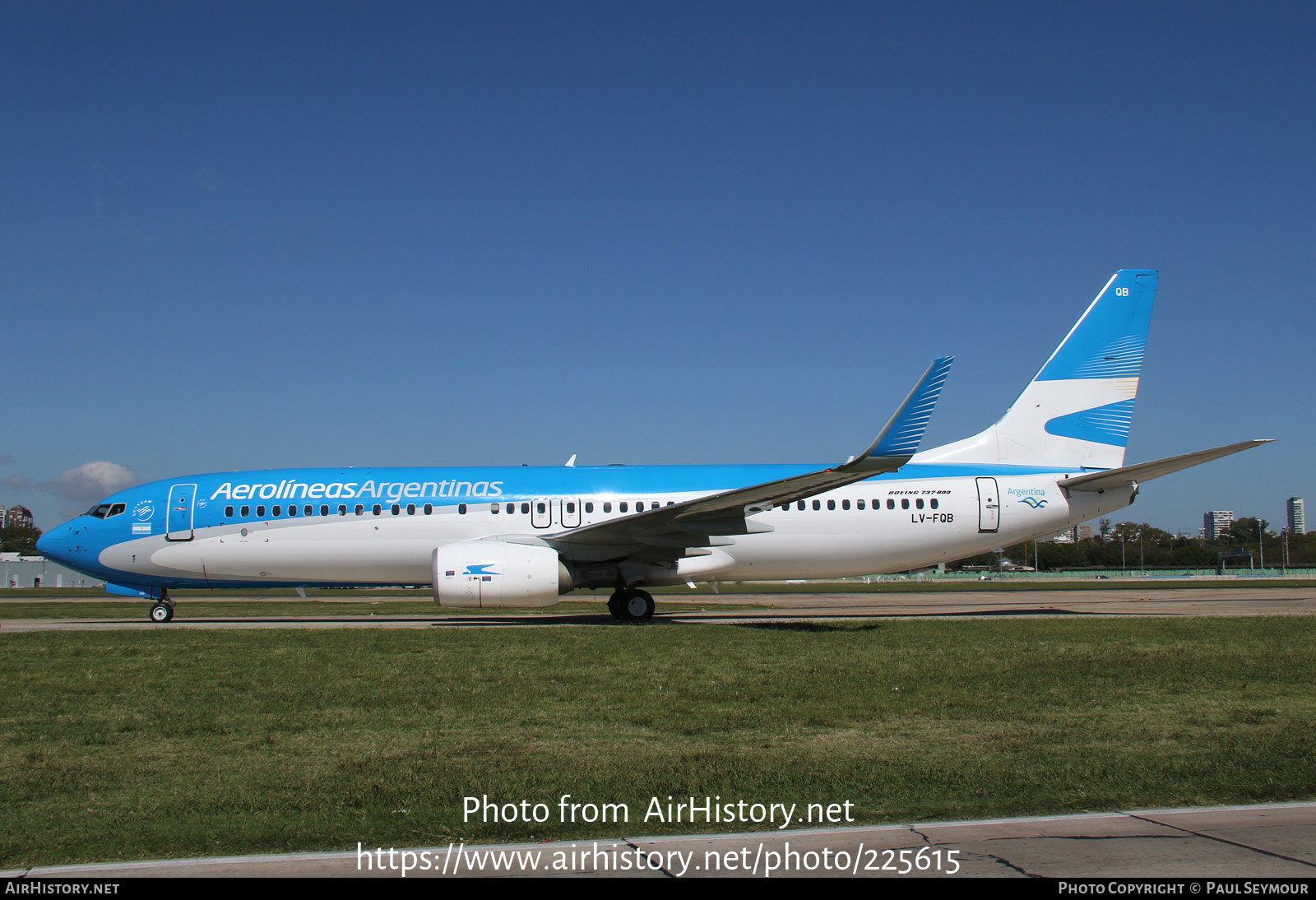 Aircraft Photo of LV-FQB | Boeing 737-86J | Aerolíneas Argentinas | AirHistory.net #225615