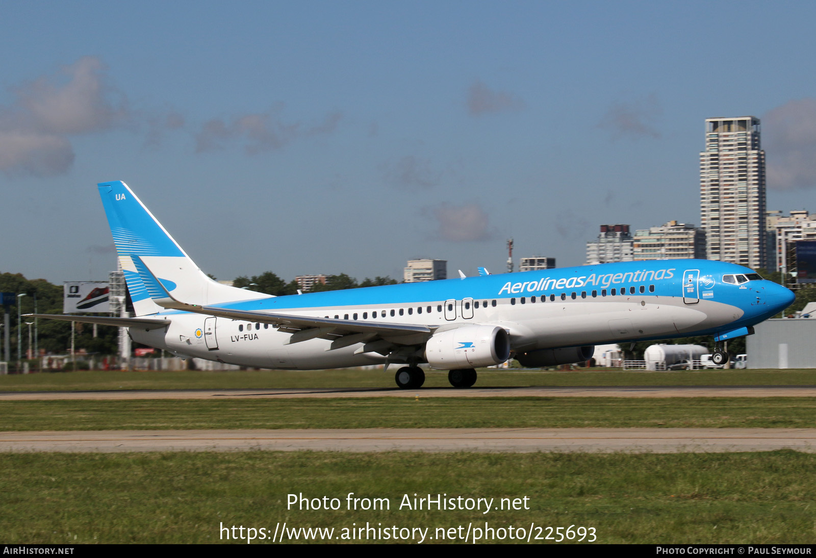 Aircraft Photo of LV-FUA | Boeing 737-8HX | Aerolíneas Argentinas | AirHistory.net #225693