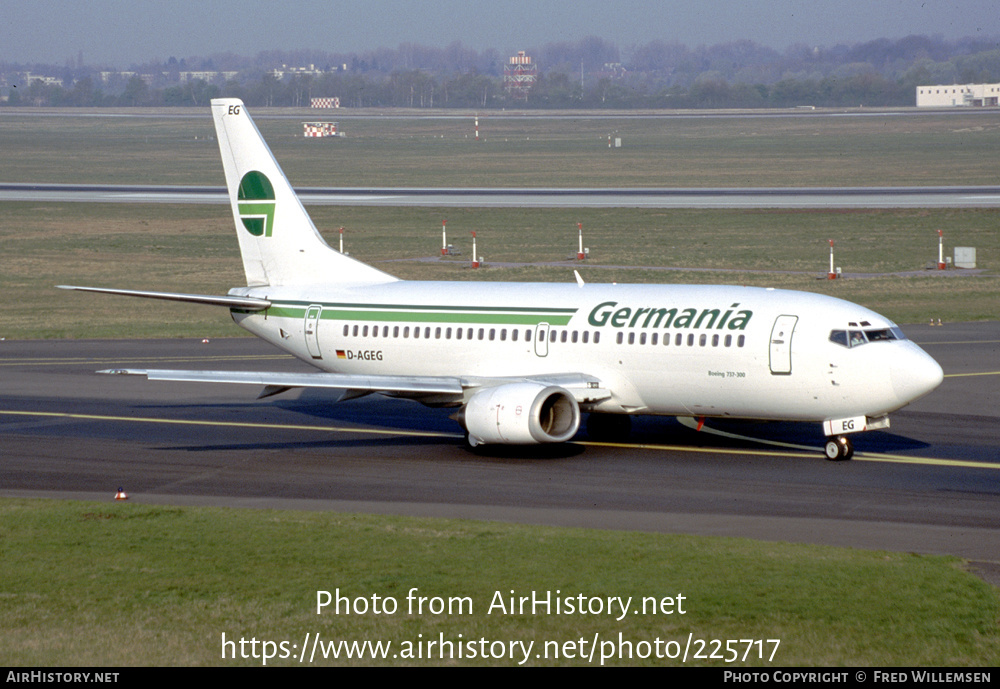 Aircraft Photo of D-AGEG | Boeing 737-35B | Germania | AirHistory.net #225717