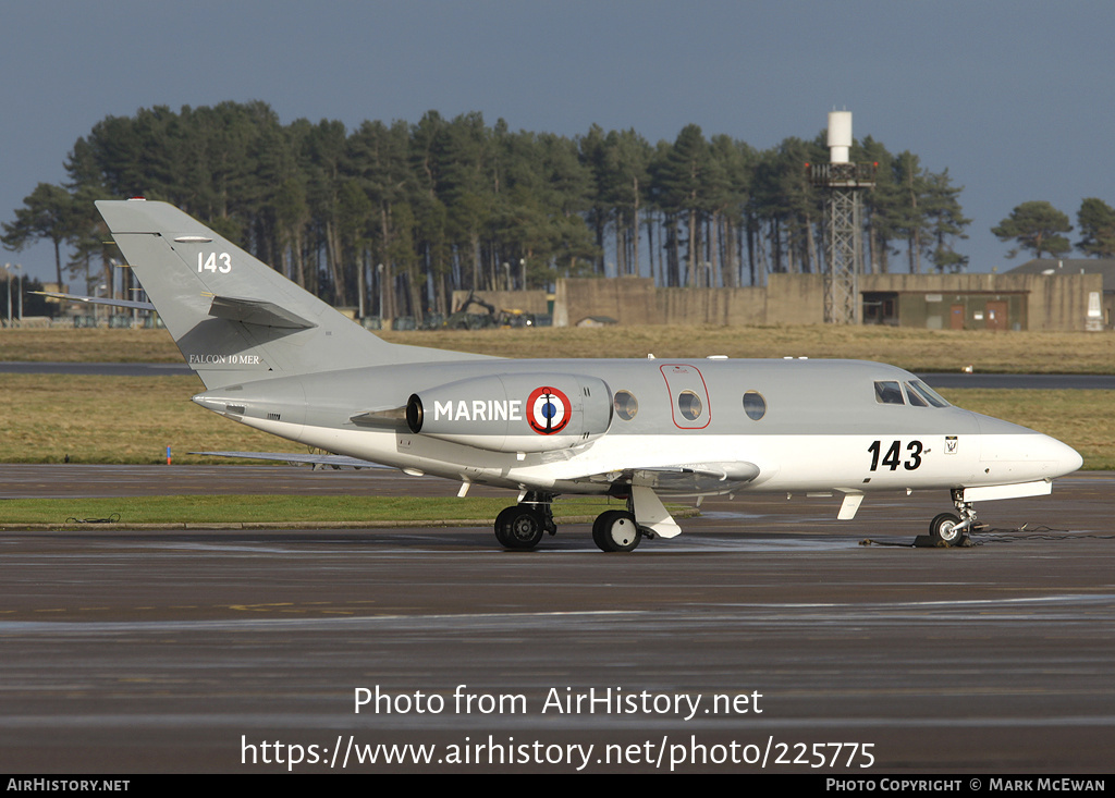 Aircraft Photo of 143 | Dassault Falcon 10MER | France - Navy | AirHistory.net #225775