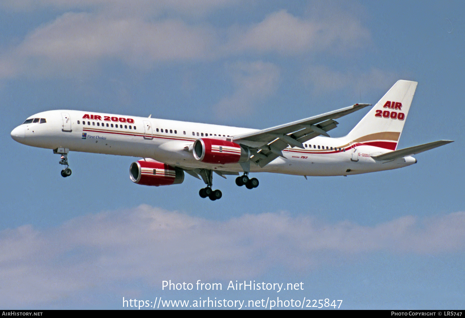 Aircraft Photo of G-OOOU | Boeing 757-2Y0 | Air 2000 | AirHistory.net #225847