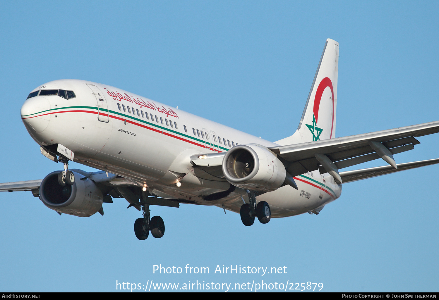 Aircraft Photo of CN-RNU | Boeing 737-8B6 | Royal Air Maroc - RAM | AirHistory.net #225879