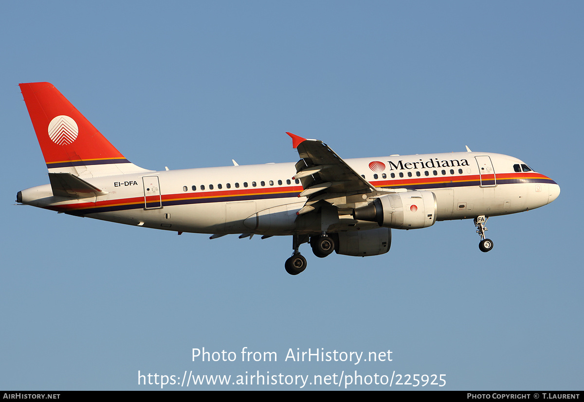 Aircraft Photo of EI-DFA | Airbus A319-112 | Meridiana | AirHistory.net #225925