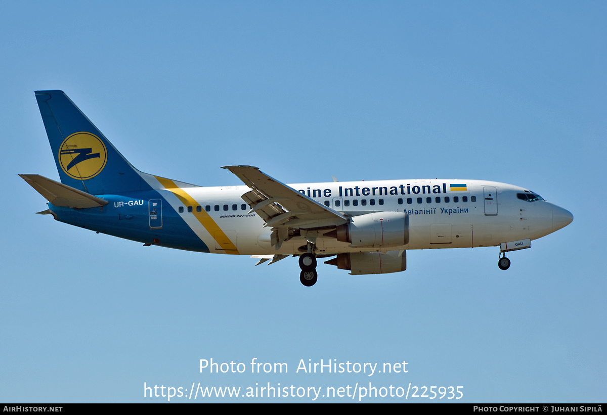 Aircraft Photo of UR-GAU | Boeing 737-5Y0 | Ukraine International Airlines | AirHistory.net #225935