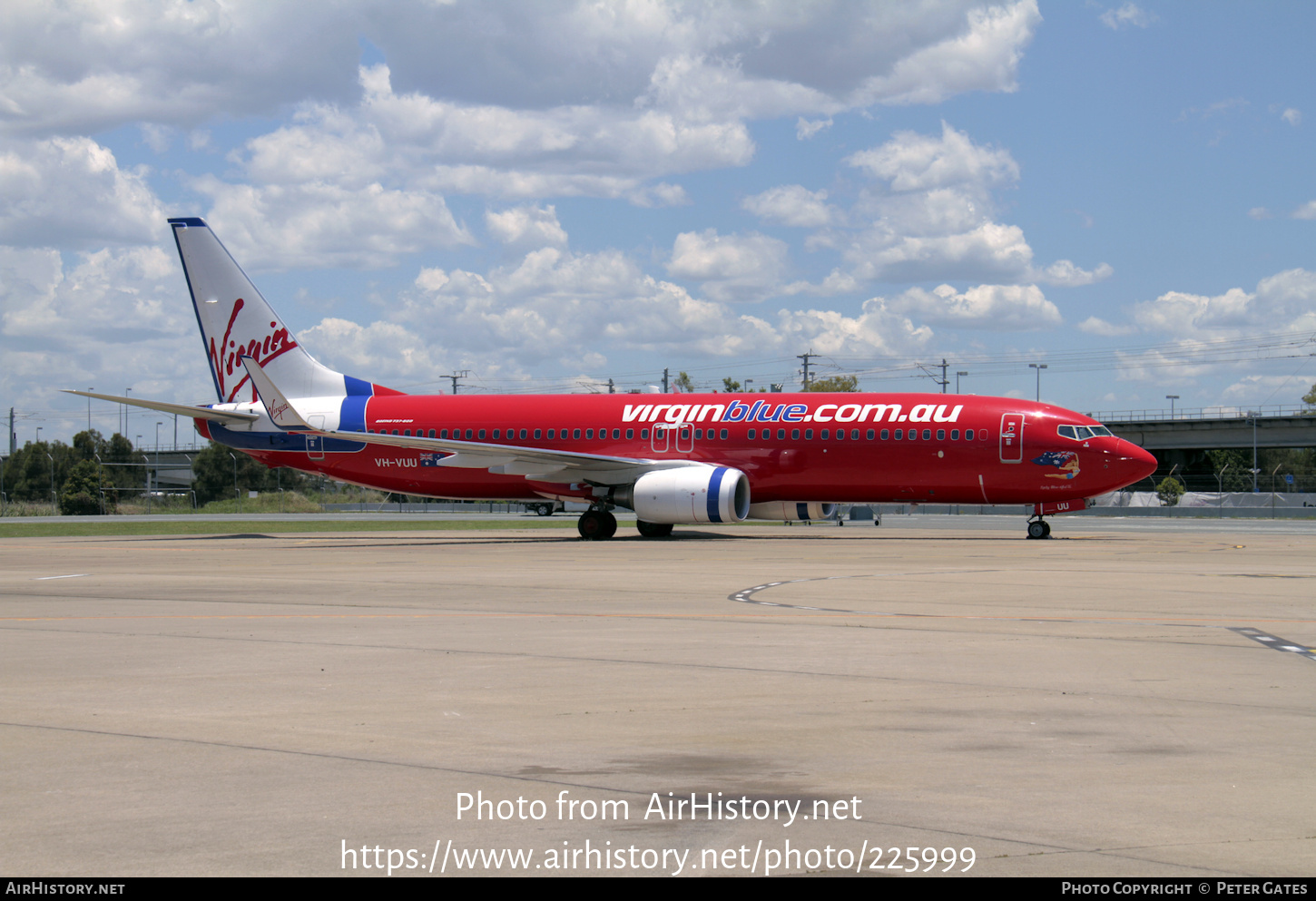 Aircraft Photo of VH-VUU | Boeing 737-8FE | Virgin Blue Airlines | AirHistory.net #225999