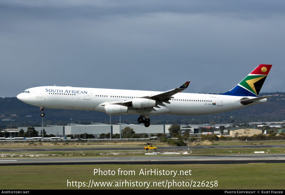 Aircraft Photo of ZS-SXB | Airbus A340-313E | South African Airways | AirHistory.net #226258