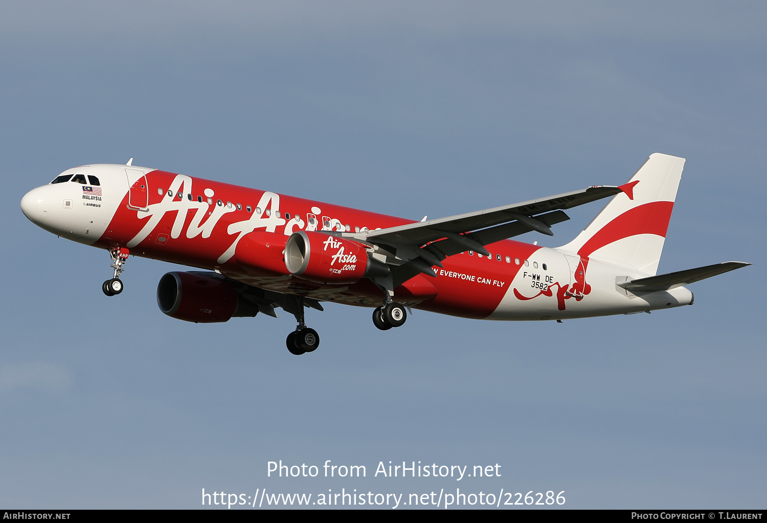 Aircraft Photo of F-WWDE | Airbus A320-216 | AirAsia | AirHistory.net ...