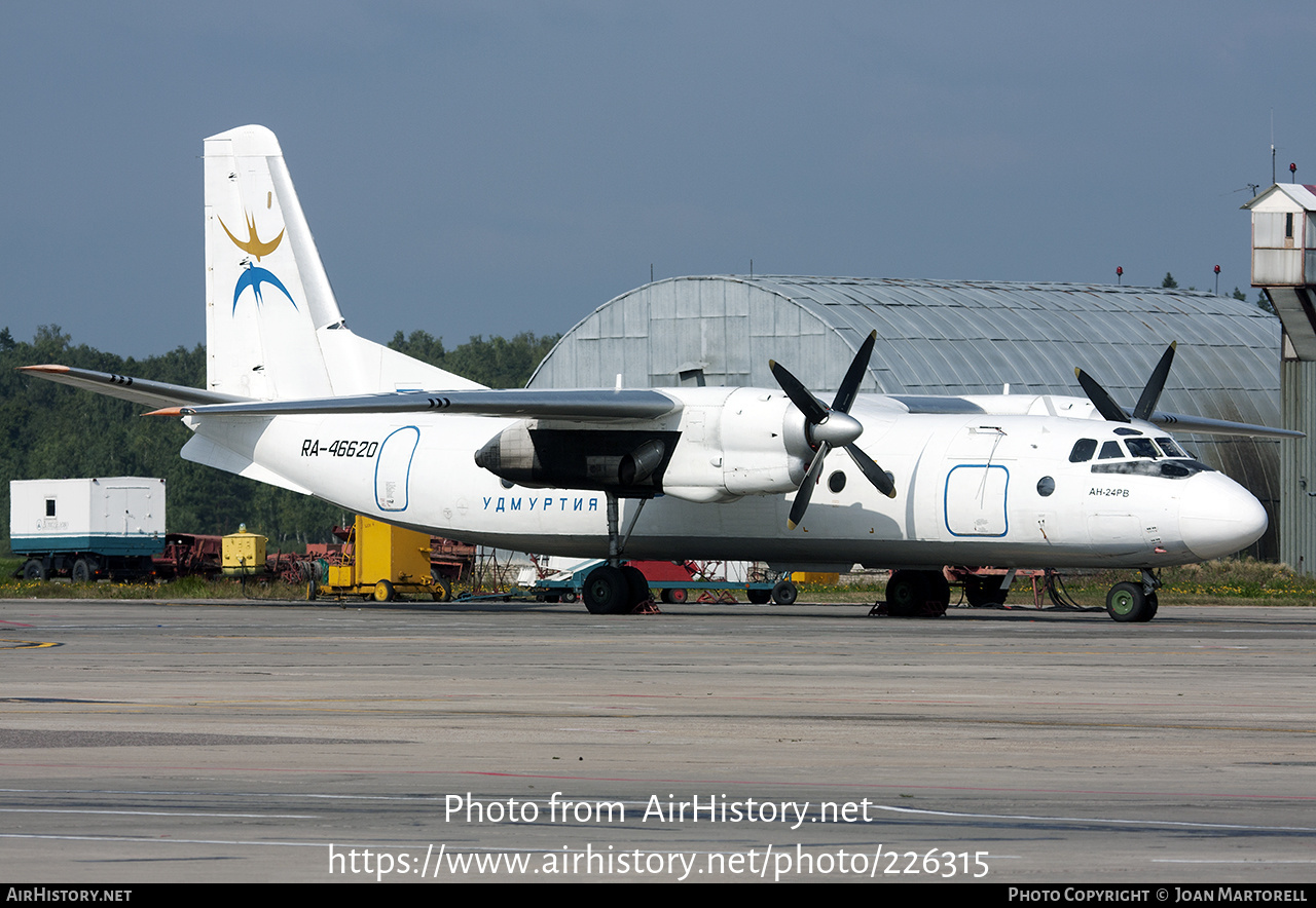 Aircraft Photo of RA-46620 | Antonov An-24RV | Izhavia - Udmurtiya | AirHistory.net #226315