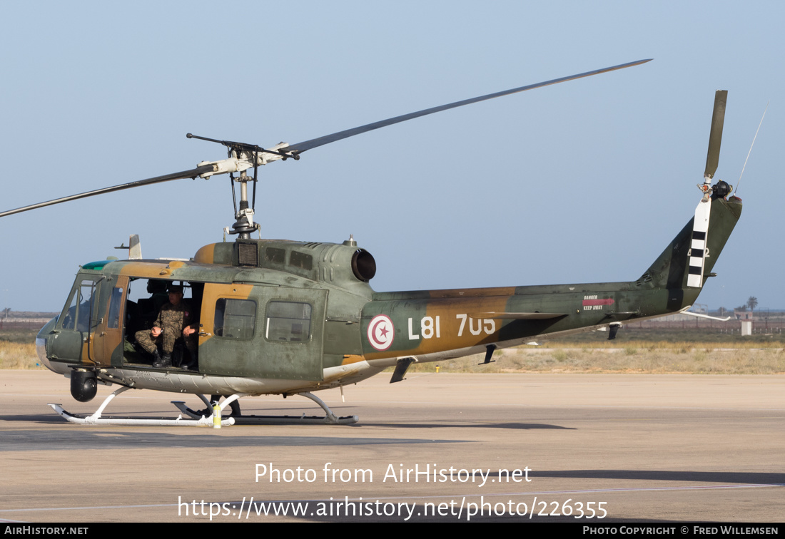 Aircraft Photo of L81 705 | Agusta AB-205A | Tunisia - Air Force | AirHistory.net #226355