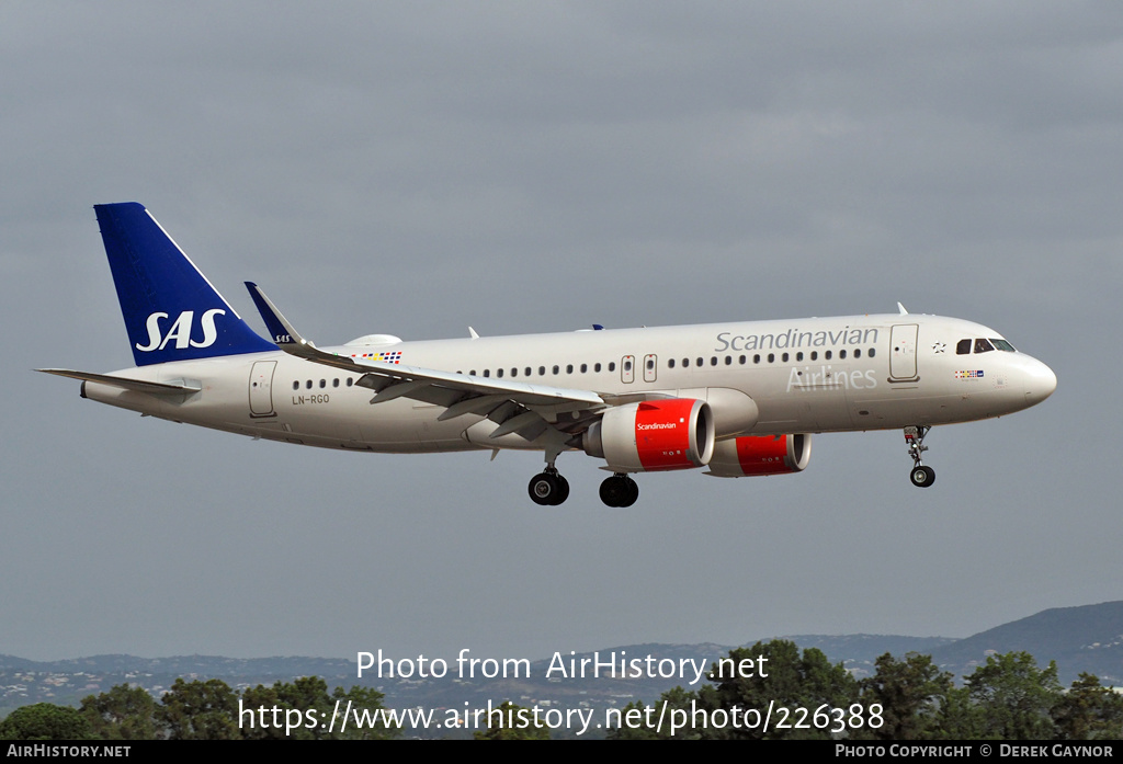 Aircraft Photo of LN-RGO | Airbus A320-251N | Scandinavian Airlines - SAS | AirHistory.net #226388