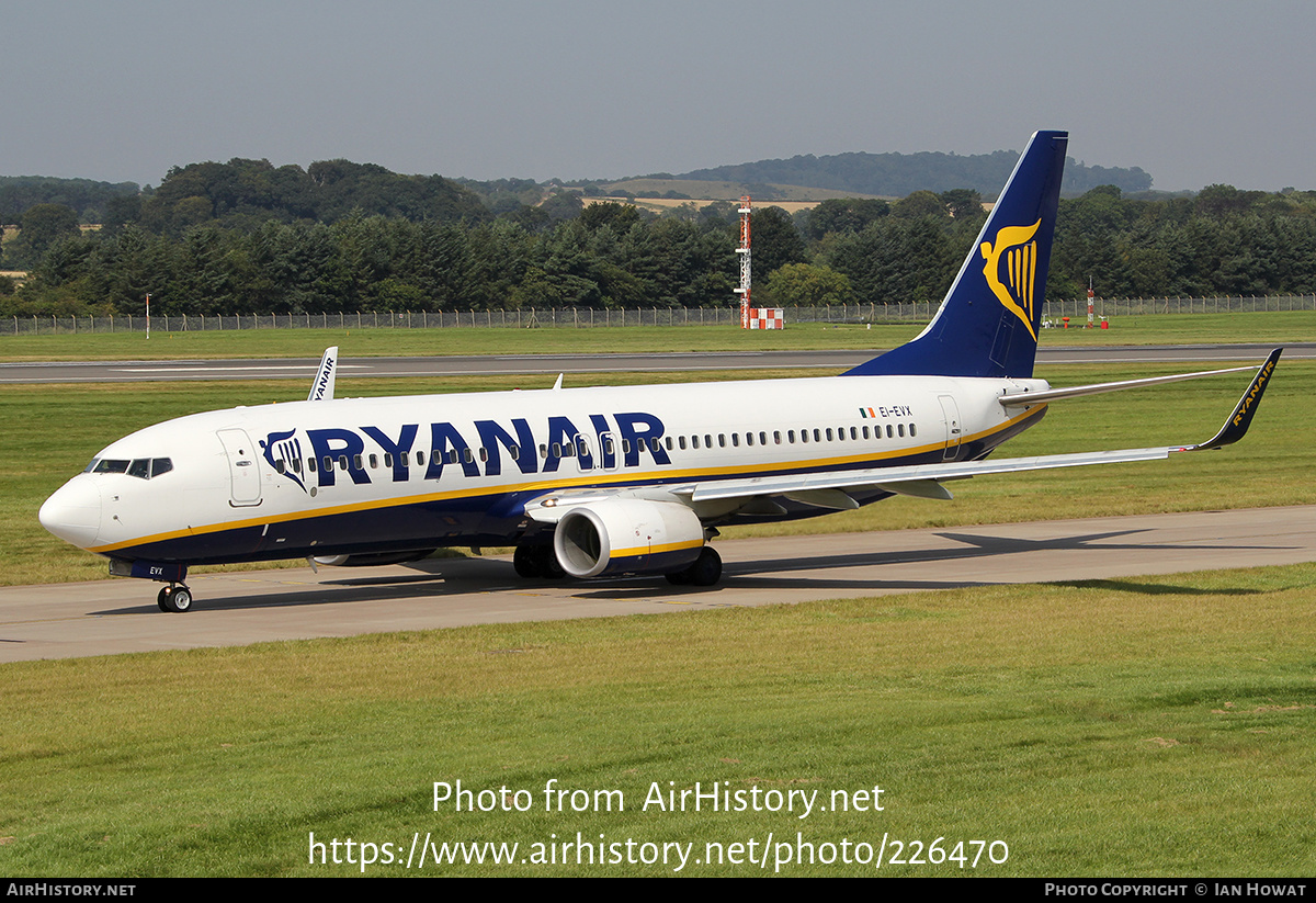 Aircraft Photo of EI-EVX | Boeing 737-8AS | Ryanair | AirHistory.net #226470