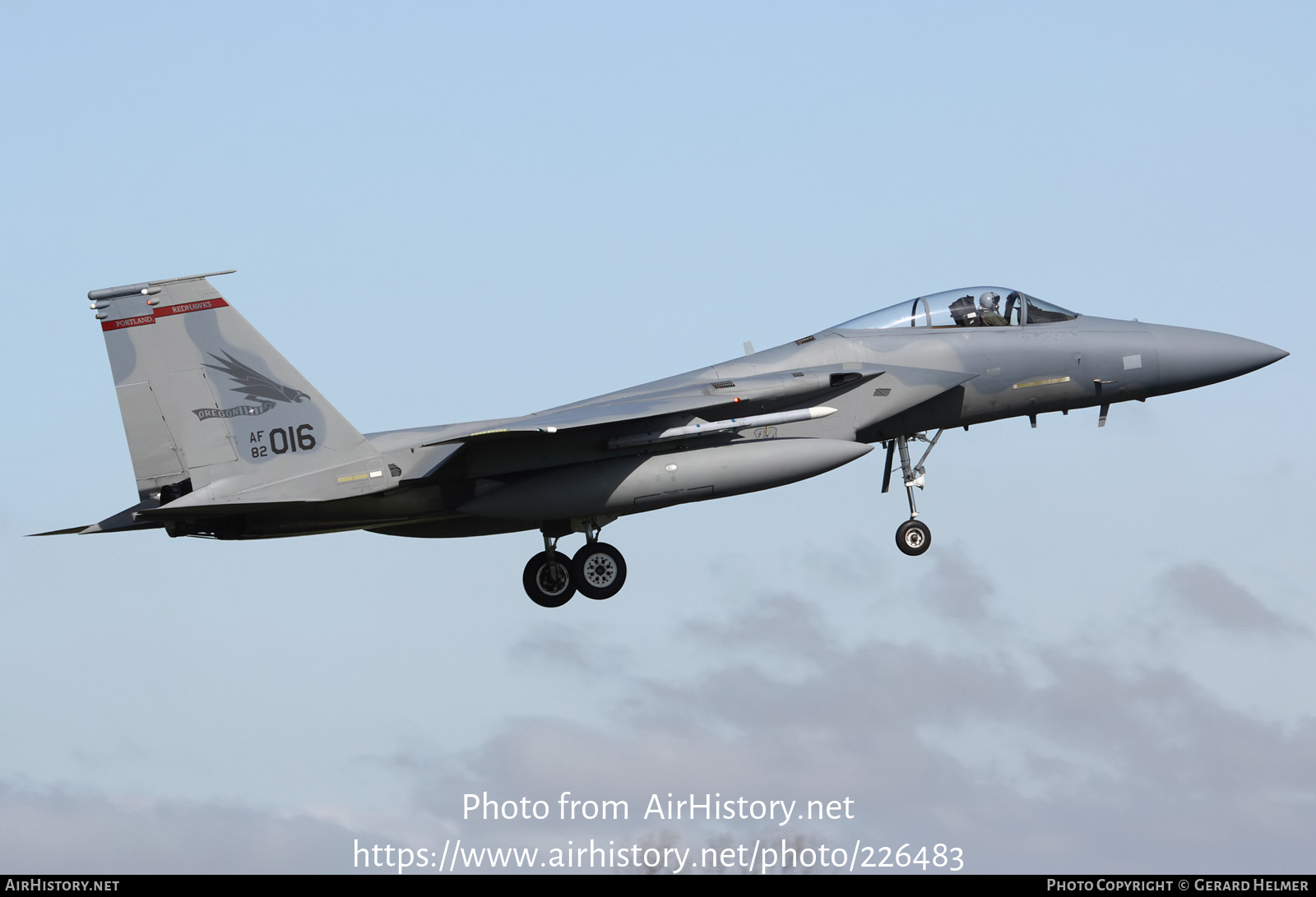 Aircraft Photo of 82-0016 / AF82-016 | McDonnell Douglas F-15C Eagle | USA - Air Force | AirHistory.net #226483