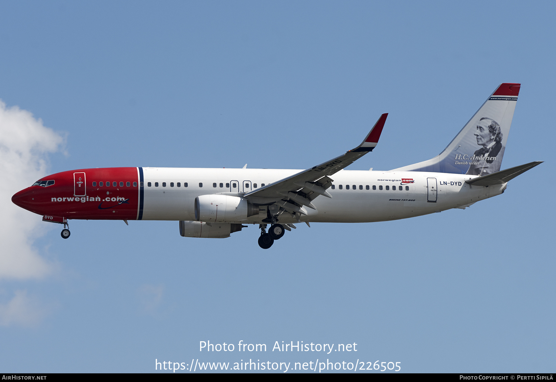 Aircraft Photo of LN-DYD | Boeing 737-8JP | Norwegian | AirHistory.net #226505