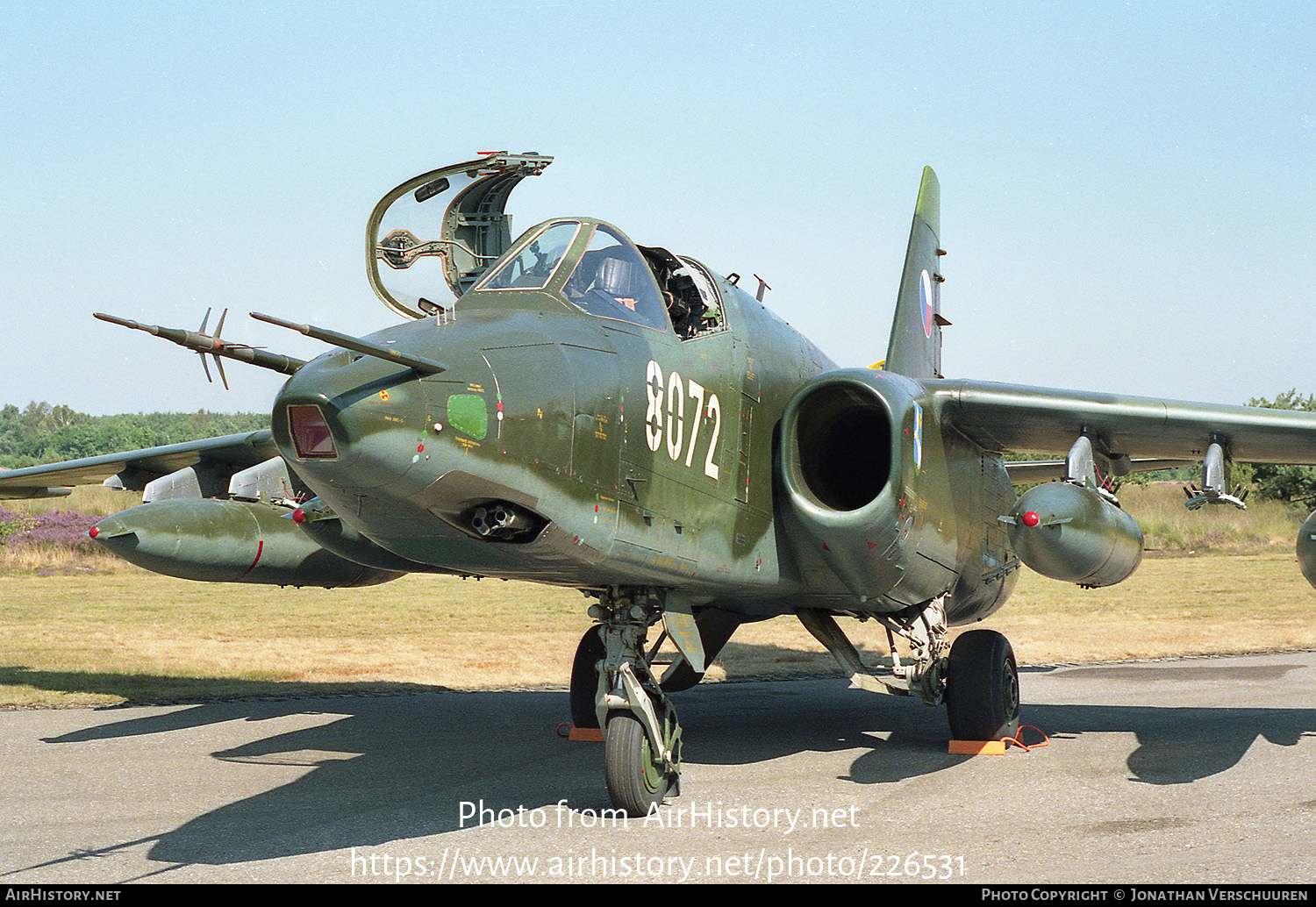 Aircraft Photo of 8072 | Sukhoi Su-25K | Czechoslovakia - Air Force | AirHistory.net #226531