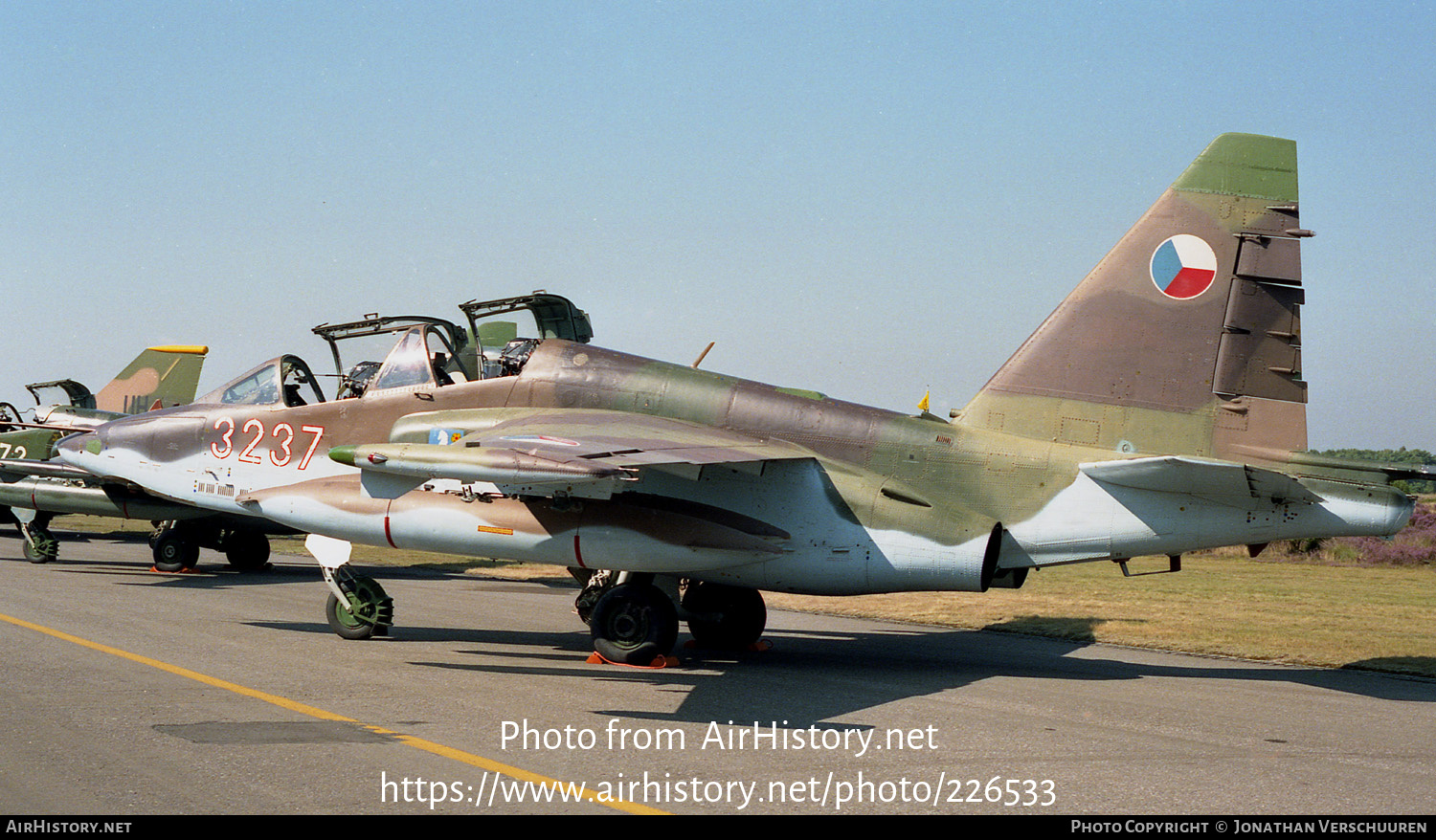 Aircraft Photo of 3237 | Sukhoi Su-25UBK | Czechoslovakia - Air Force | AirHistory.net #226533