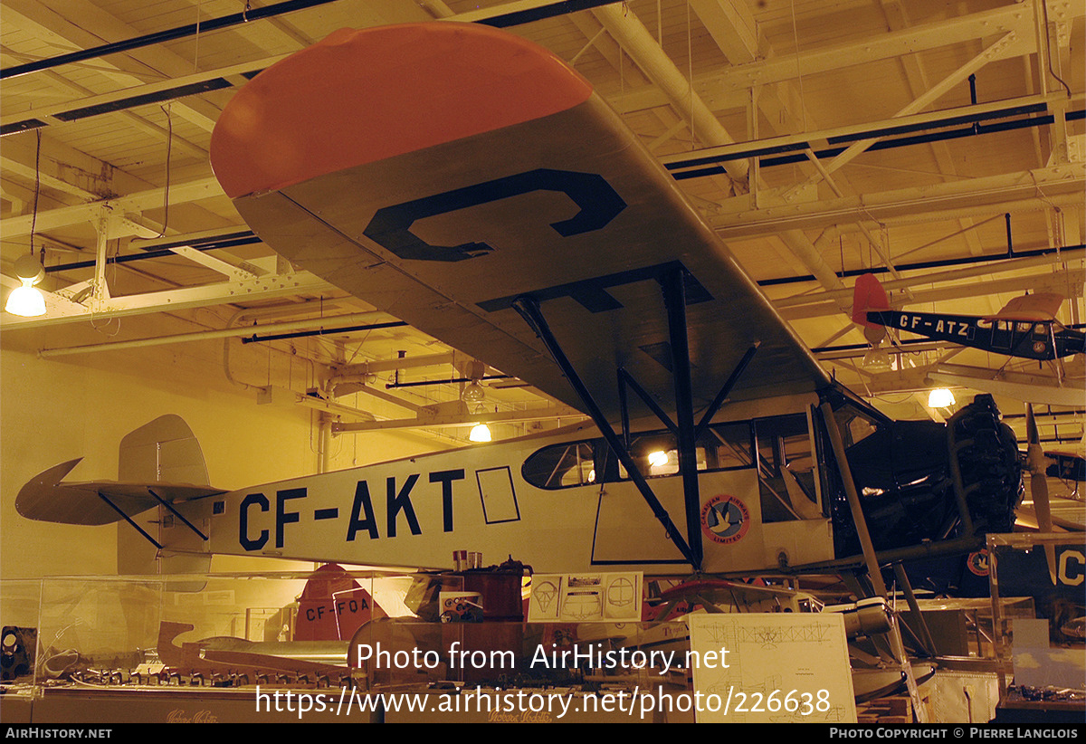 Aircraft Photo of CF-AKT | Fairchild 71 | Canadian Airways | AirHistory.net #226638