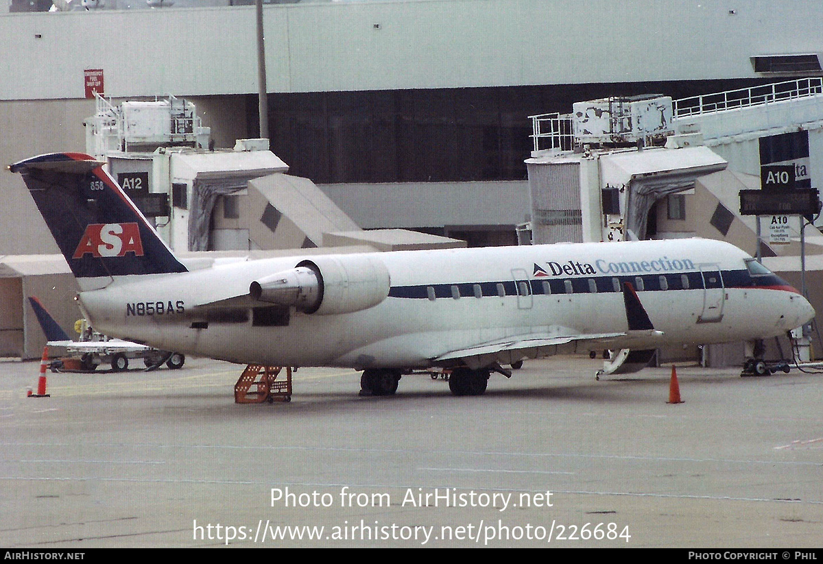 Aircraft Photo of N858AS | Bombardier CRJ-200ER (CL-600-2B19) | Delta Connection | AirHistory.net #226684