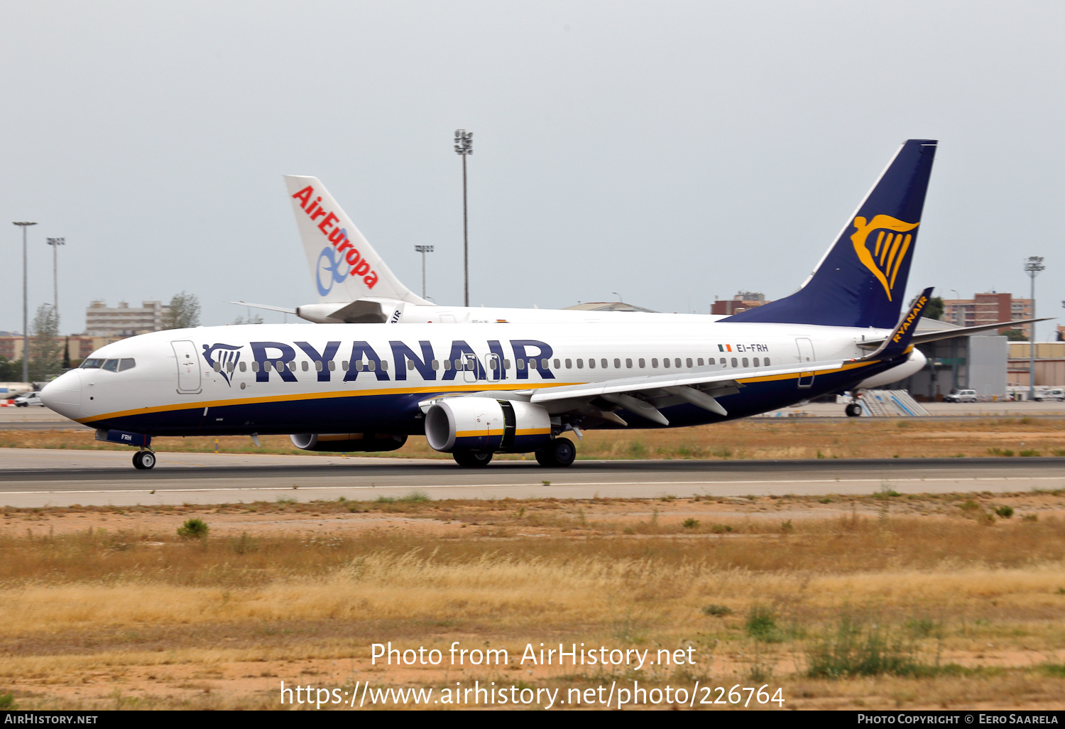 Aircraft Photo of EI-FRH | Boeing 737-8AS | Ryanair | AirHistory.net #226764