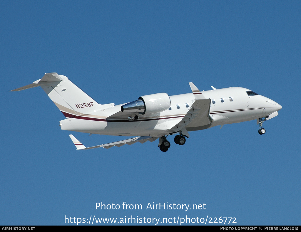 Aircraft Photo of N22SF | Bombardier Challenger 605 (CL-600-2B16) | AirHistory.net #226772