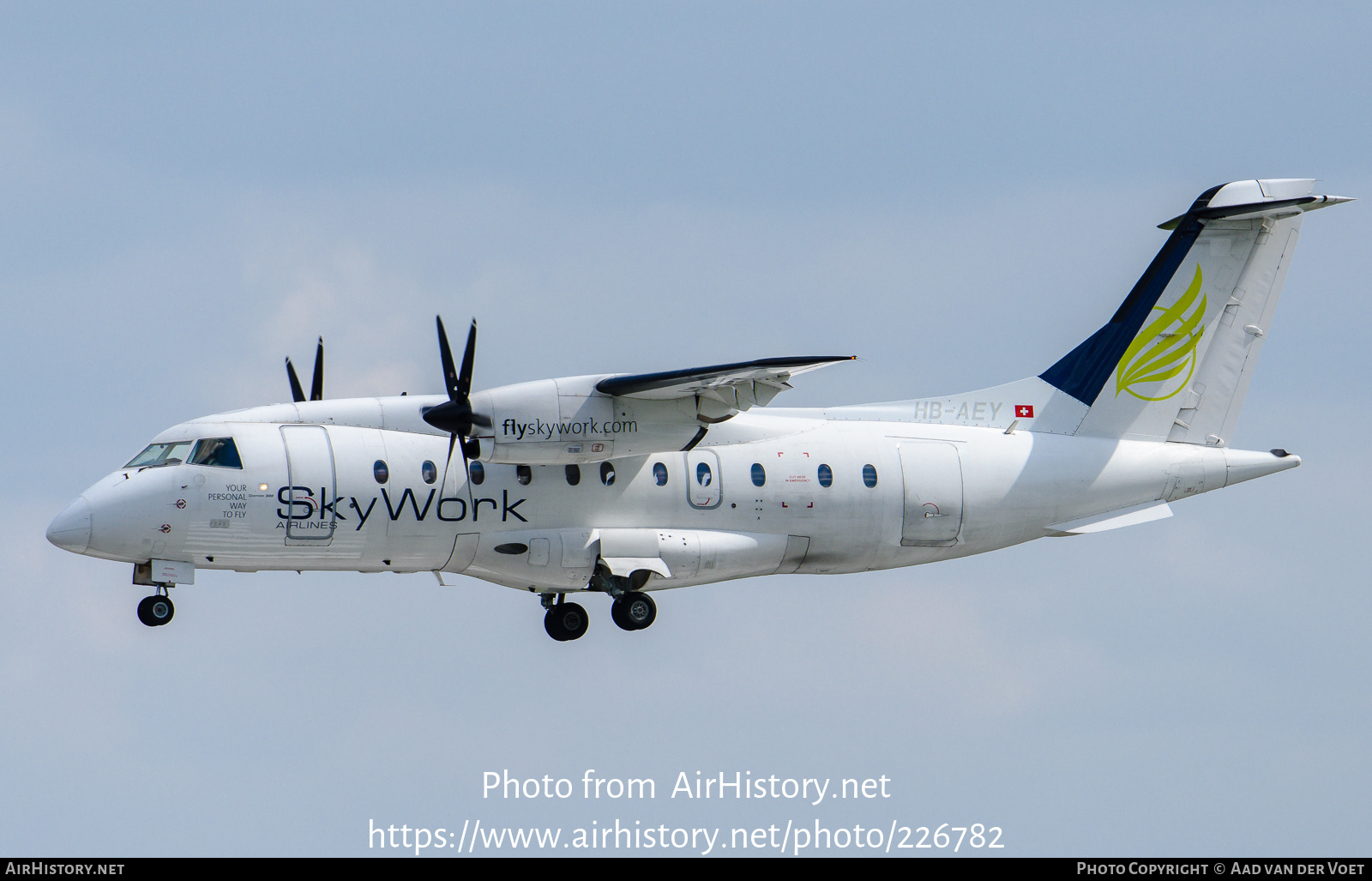 Aircraft Photo of HB-AEY | Fairchild Dornier 328-130 | SkyWork Airlines | AirHistory.net #226782