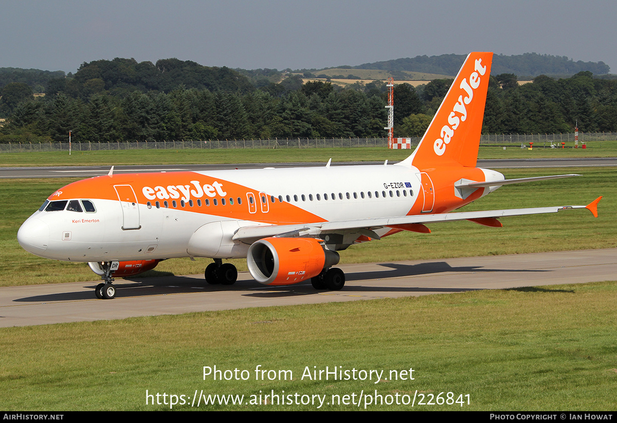 Aircraft Photo of G-EZDR | Airbus A319-111 | EasyJet | AirHistory.net #226841