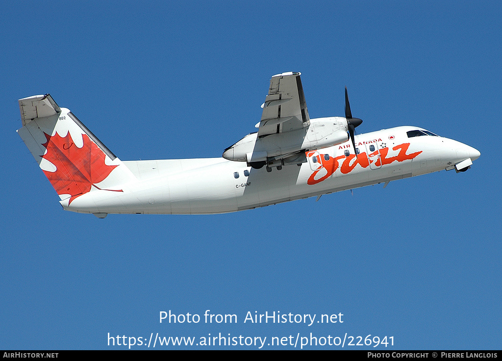 Aircraft Photo of C-GANF | De Havilland Canada DHC-8-102 Dash 8 | Air Canada Jazz | AirHistory.net #226941