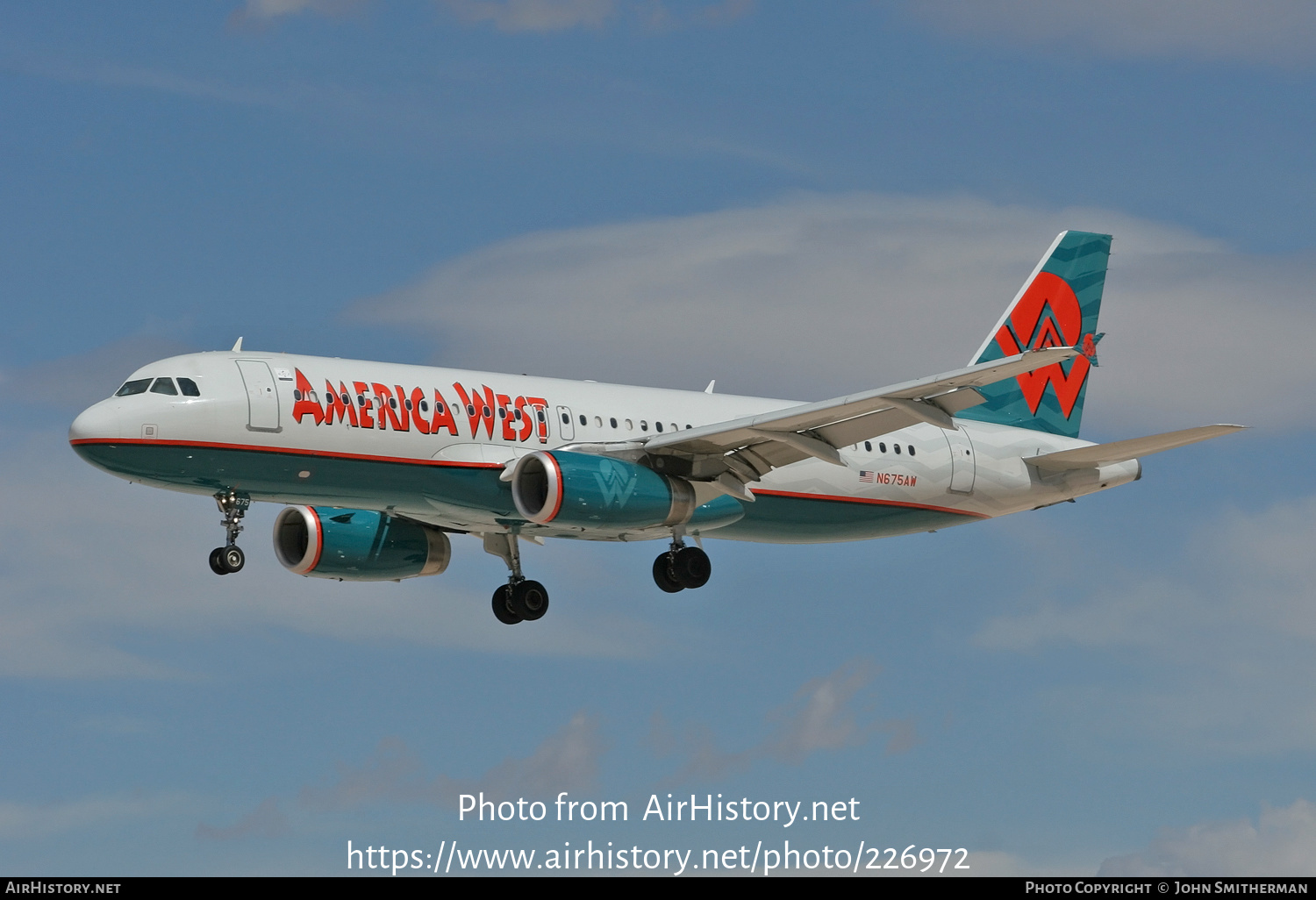 Aircraft Photo of N675AW | Airbus A320-232 | America West Airlines | AirHistory.net #226972