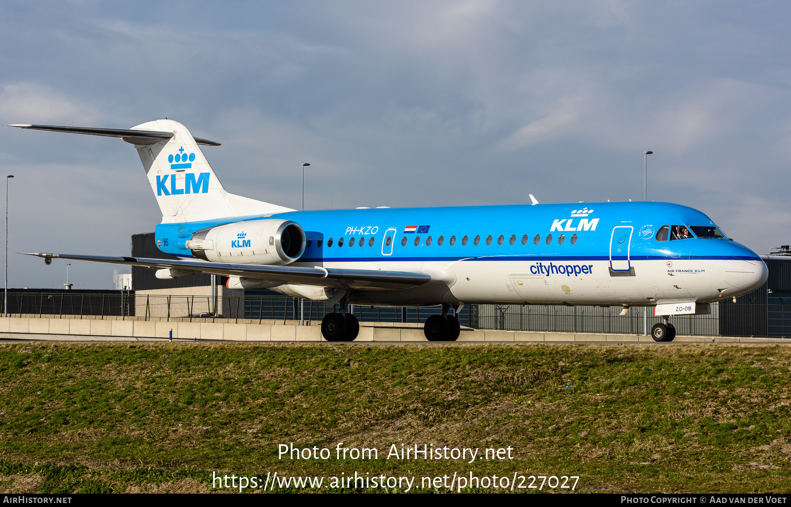 Aircraft Photo of PH-KZO | Fokker 70 (F28-0070) | KLM Cityhopper | AirHistory.net #227027