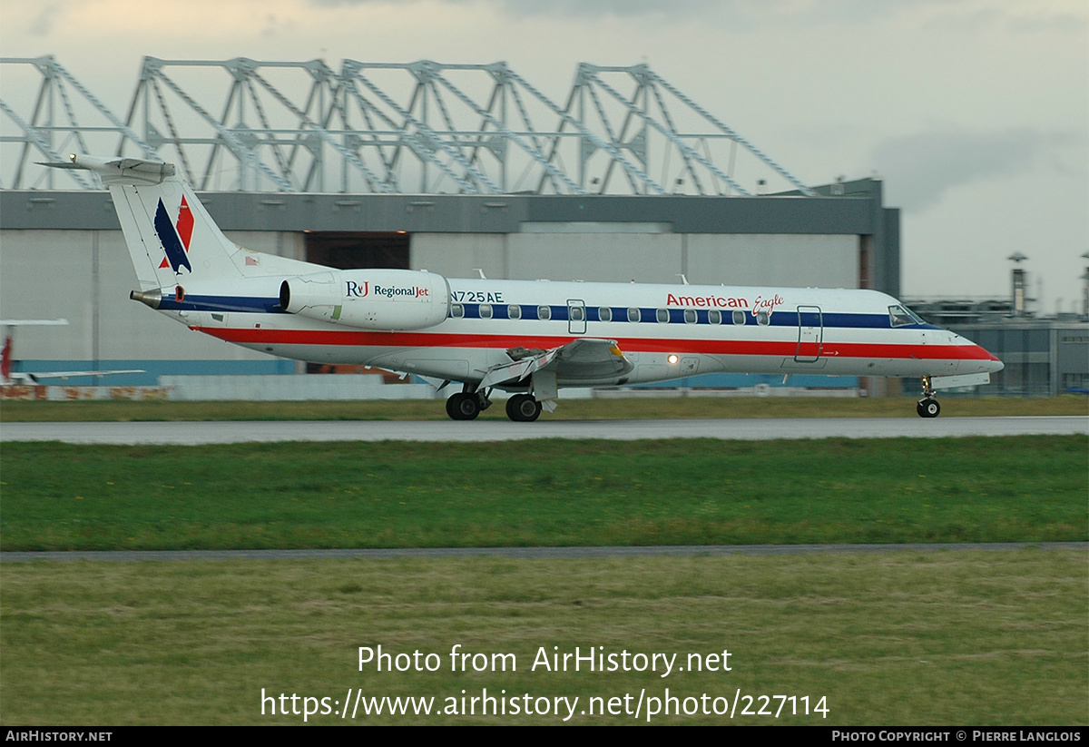 Aircraft Photo of N725AE | Embraer ERJ-140LR (EMB-135KL) | American Eagle | AirHistory.net #227114