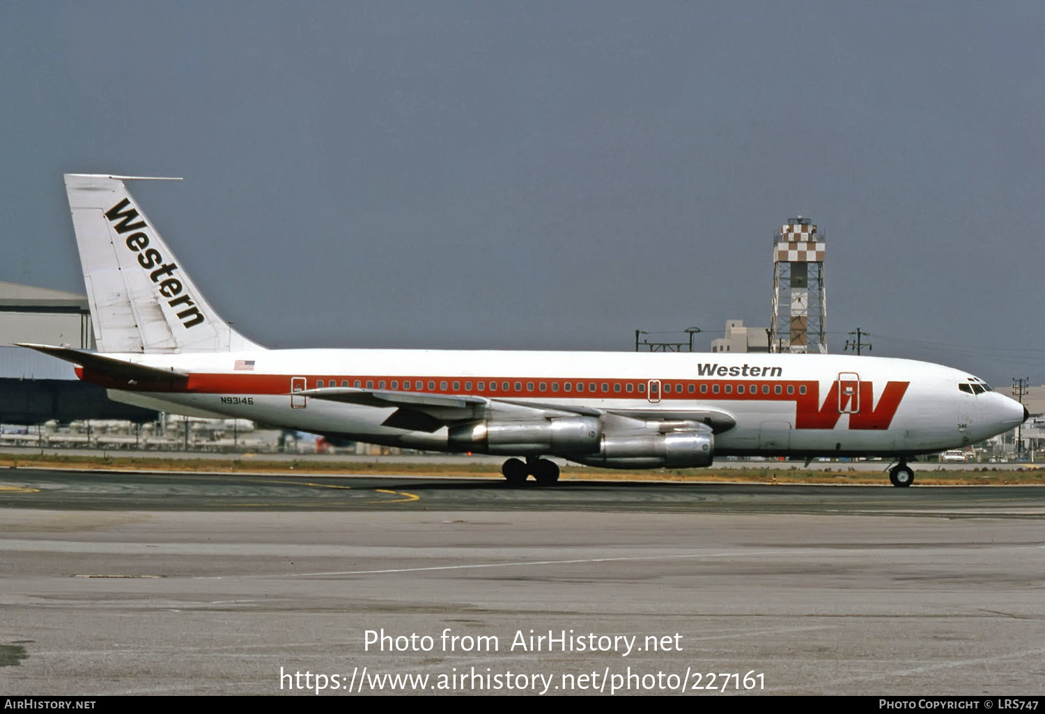 Aircraft Photo of N93146 | Boeing 720-047B | Western Airlines | AirHistory.net #227161