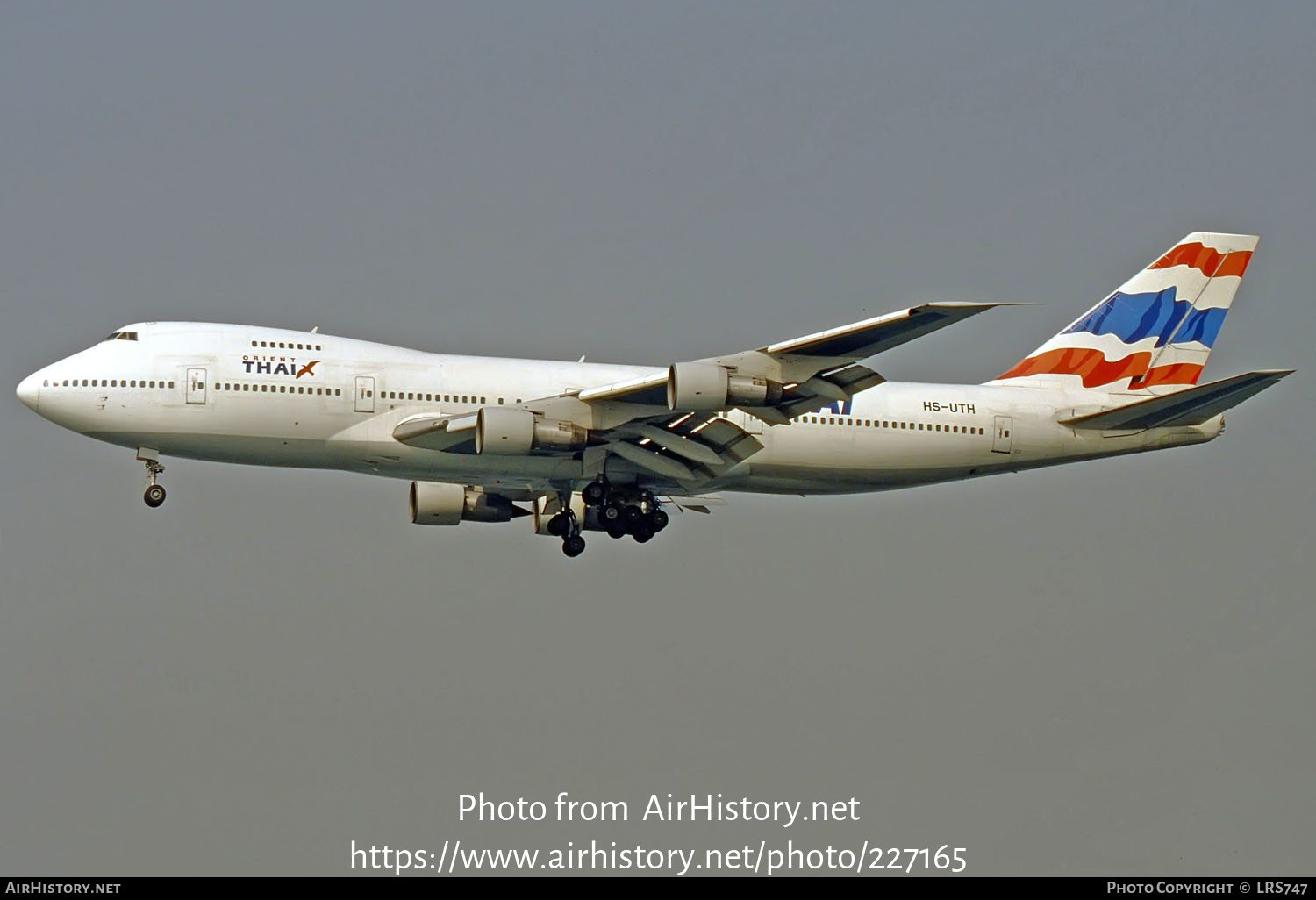 Aircraft Photo of HS-UTH | Boeing 747-146 | Orient Thai Airlines | AirHistory.net #227165