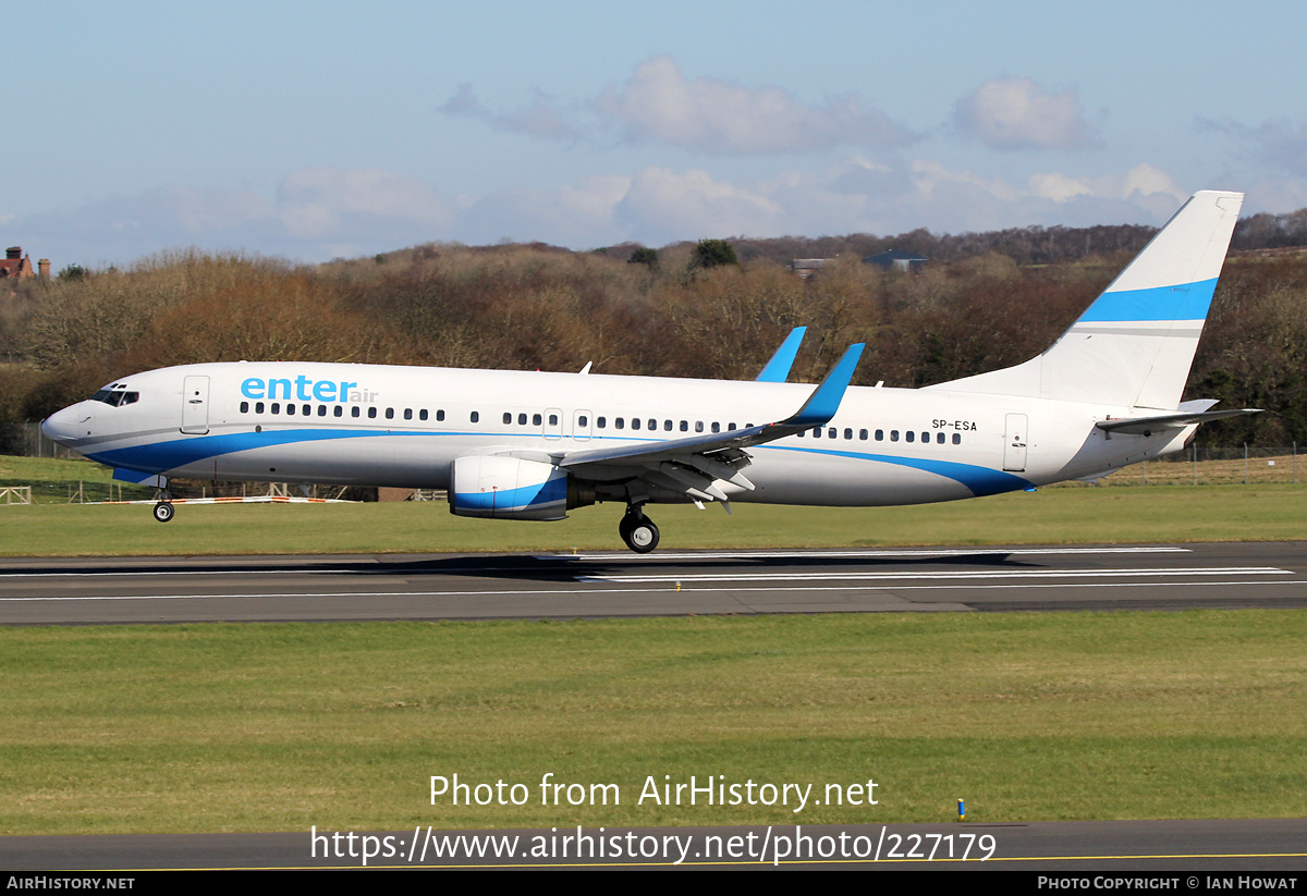 Aircraft Photo of SP-ESA | Boeing 737-8Q8 | Enter Air | AirHistory.net #227179