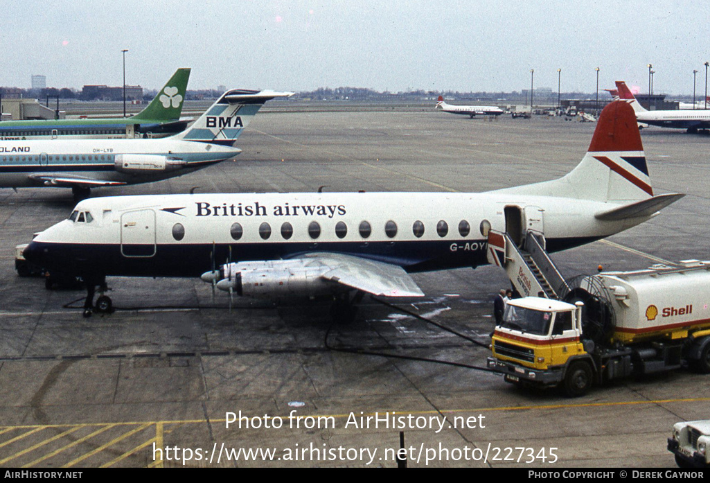 Aircraft Photo of G-AOYL | Vickers 806 Viscount | British Airways | AirHistory.net #227345