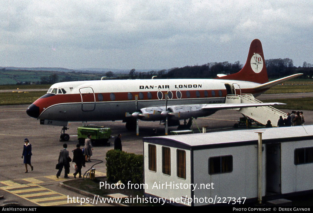 Aircraft Photo of G-BCZR | Vickers 838 Viscount | Dan-Air London | AirHistory.net #227347