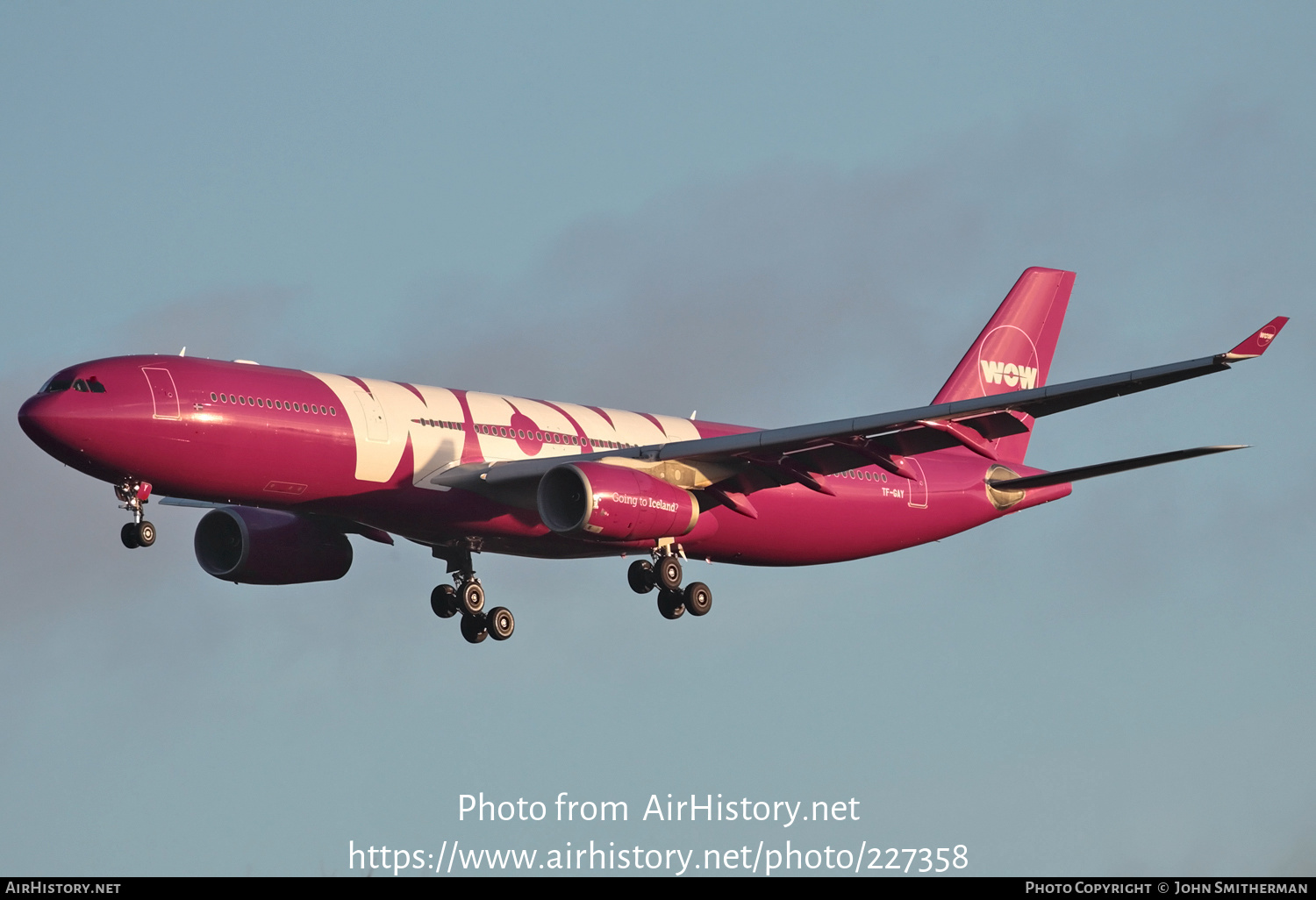 Aircraft Photo of TF-GAY | Airbus A330-343E | WOW Air | AirHistory.net #227358