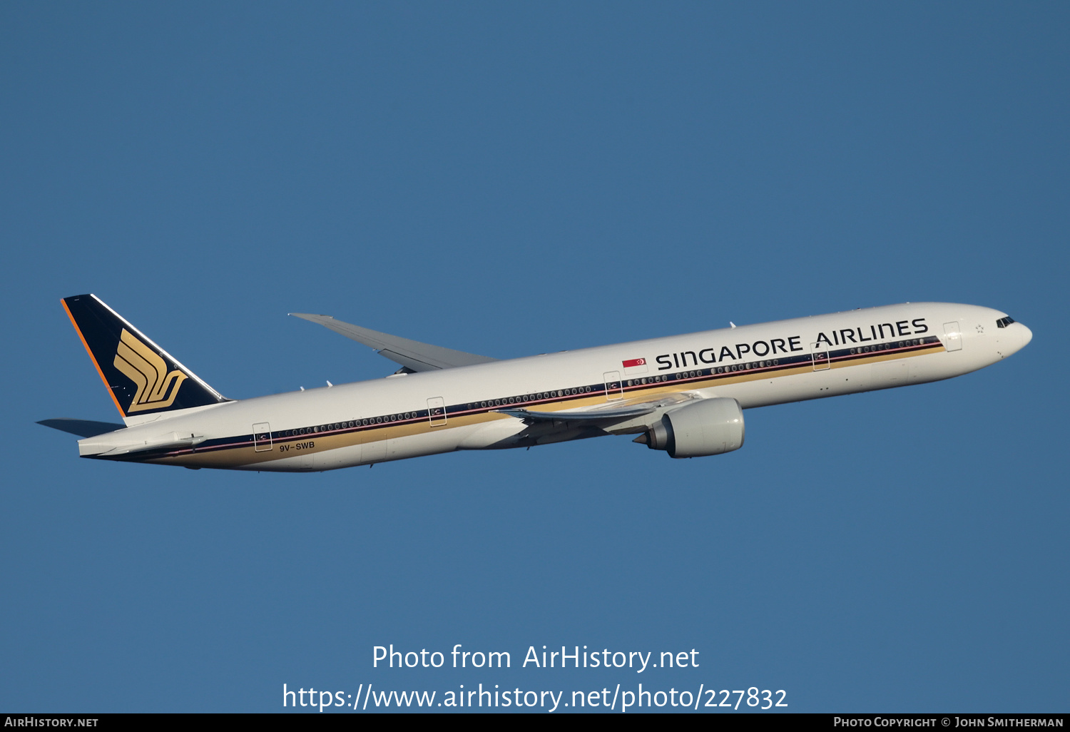 Aircraft Photo of 9V-SWB | Boeing 777-312 | Singapore Airlines | AirHistory.net #227832