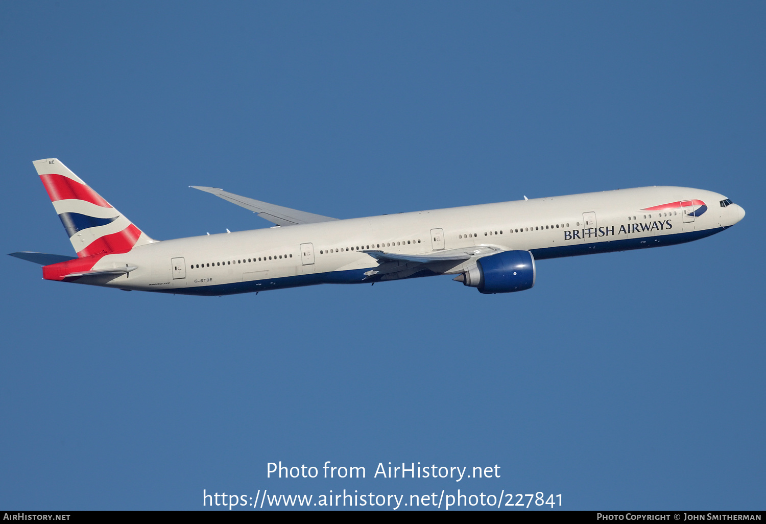 Aircraft Photo of G-STBE | Boeing 777-36N/ER | British Airways | AirHistory.net #227841