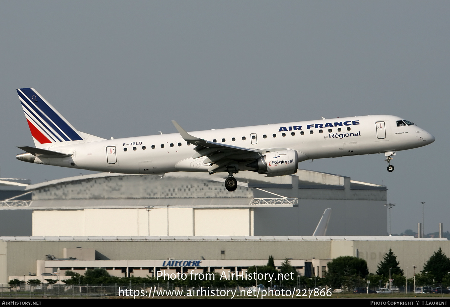 Aircraft Photo of F-HBLB | Embraer 190LR (ERJ-190-100LR) | Air France | AirHistory.net #227866