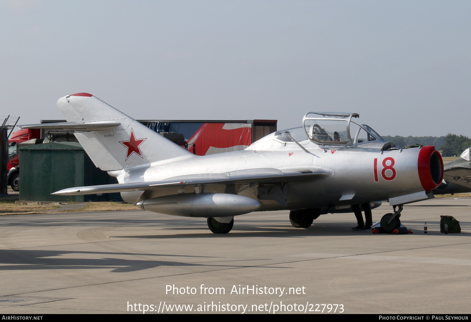 Aircraft Photo of N104CJ / 18 red | PZL-Mielec Lim-2 (MiG-15) | Soviet Union - Air Force | AirHistory.net #227973