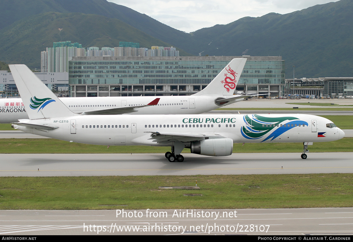 Aircraft Photo of RP-C2715 | Boeing 757-236 | Cebu Pacific Air | AirHistory.net #228107