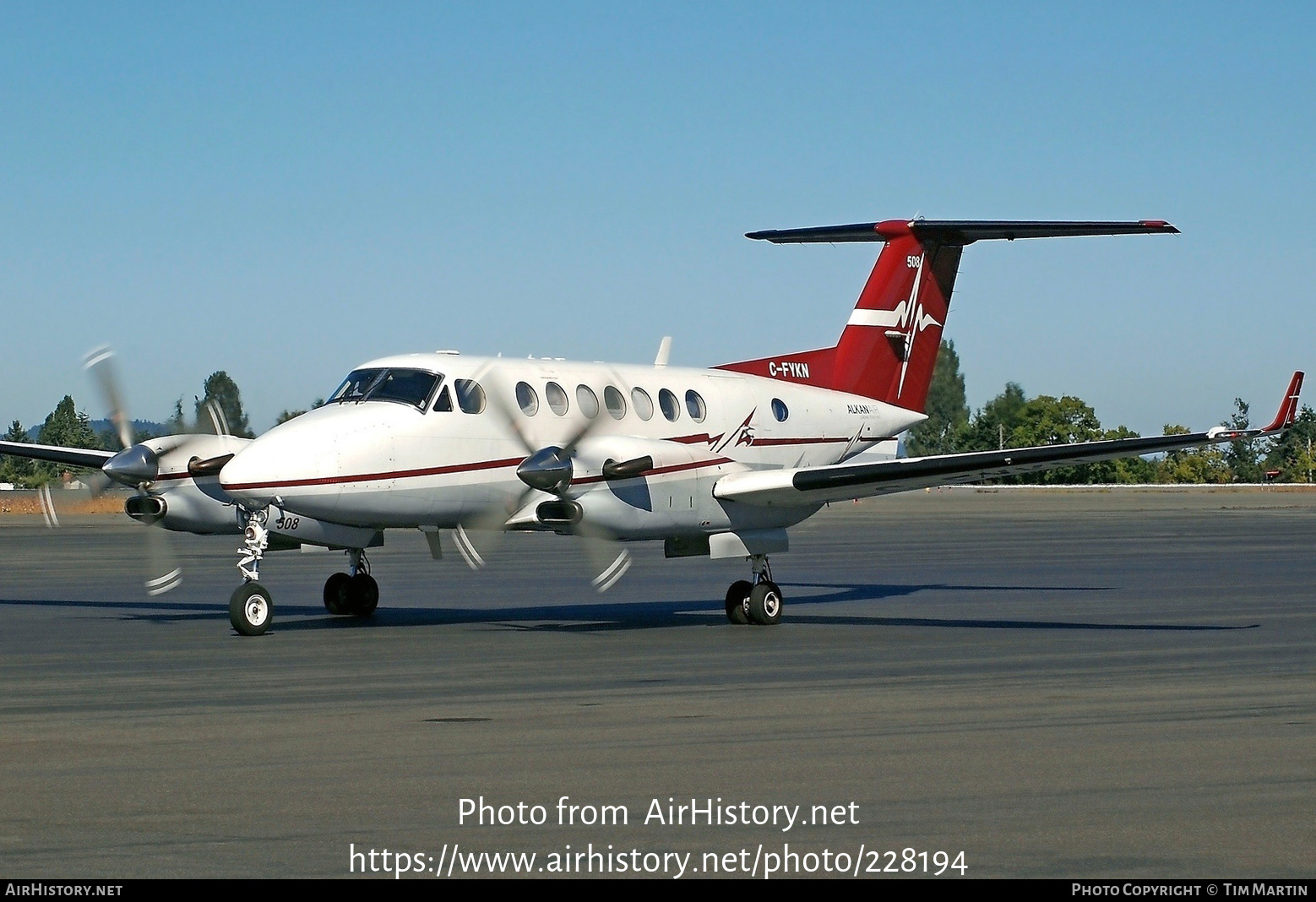 Aircraft Photo of C-FYKN | Beech Super King Air 350 (B300) | Alkan Air | AirHistory.net #228194