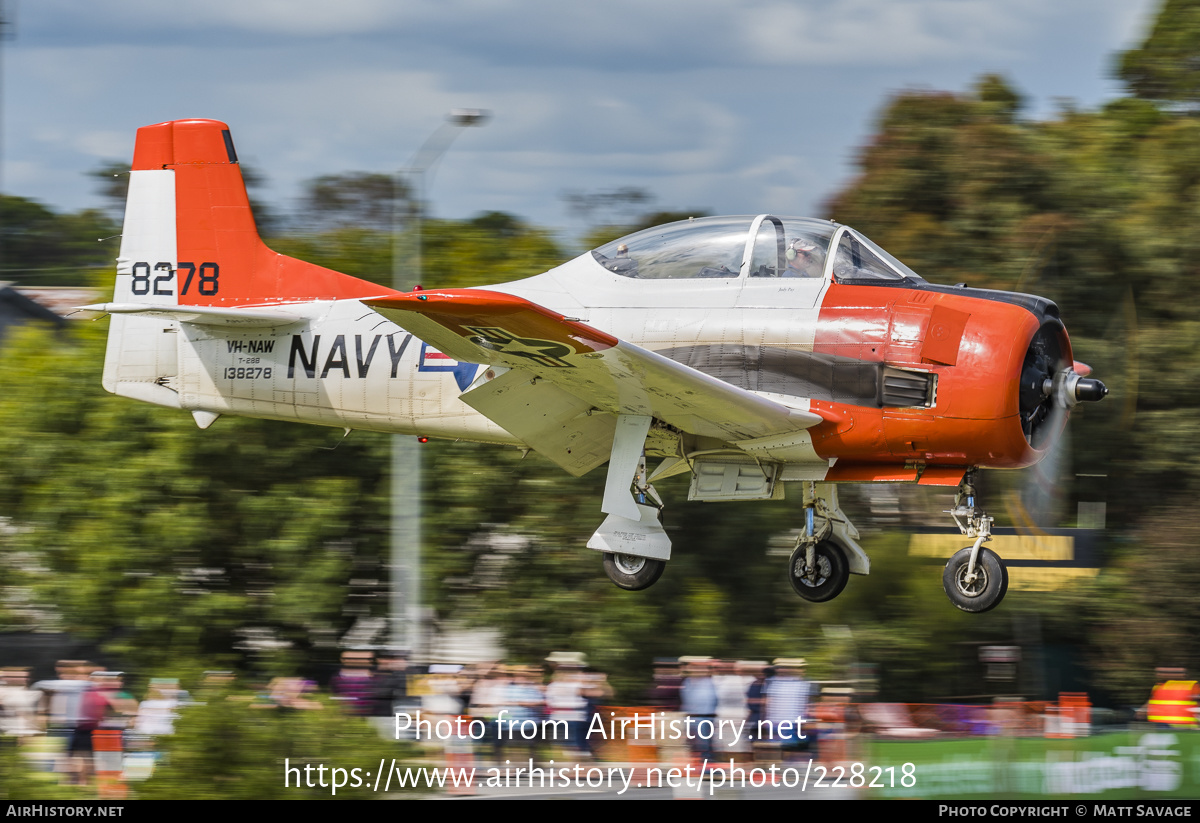 Aircraft Photo of VH-NAW / 138278 | North American T-28B Trojan | USA - Navy | AirHistory.net #228218