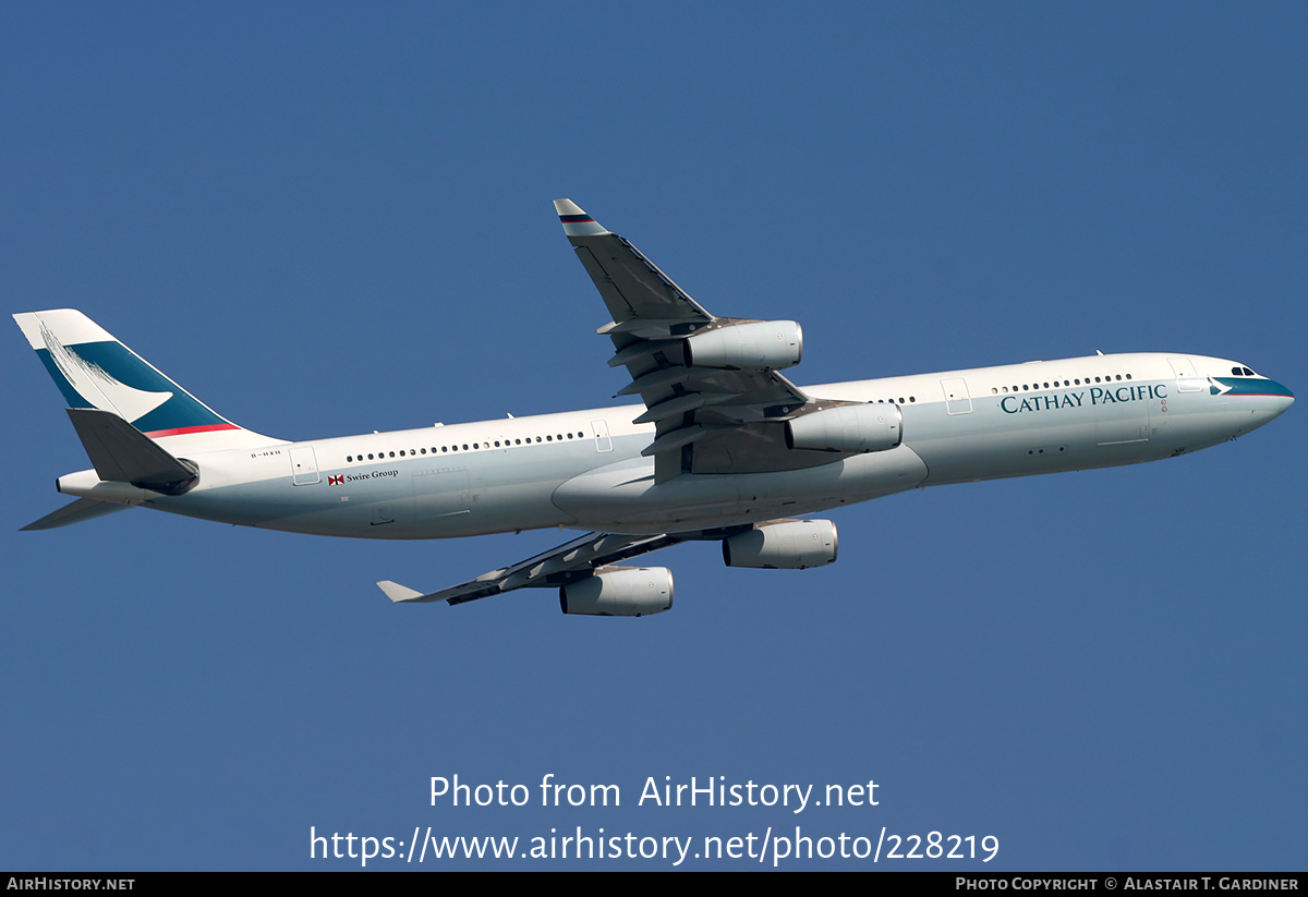 Aircraft Photo of B-HXH | Airbus A340-313X | Cathay Pacific Airways | AirHistory.net #228219