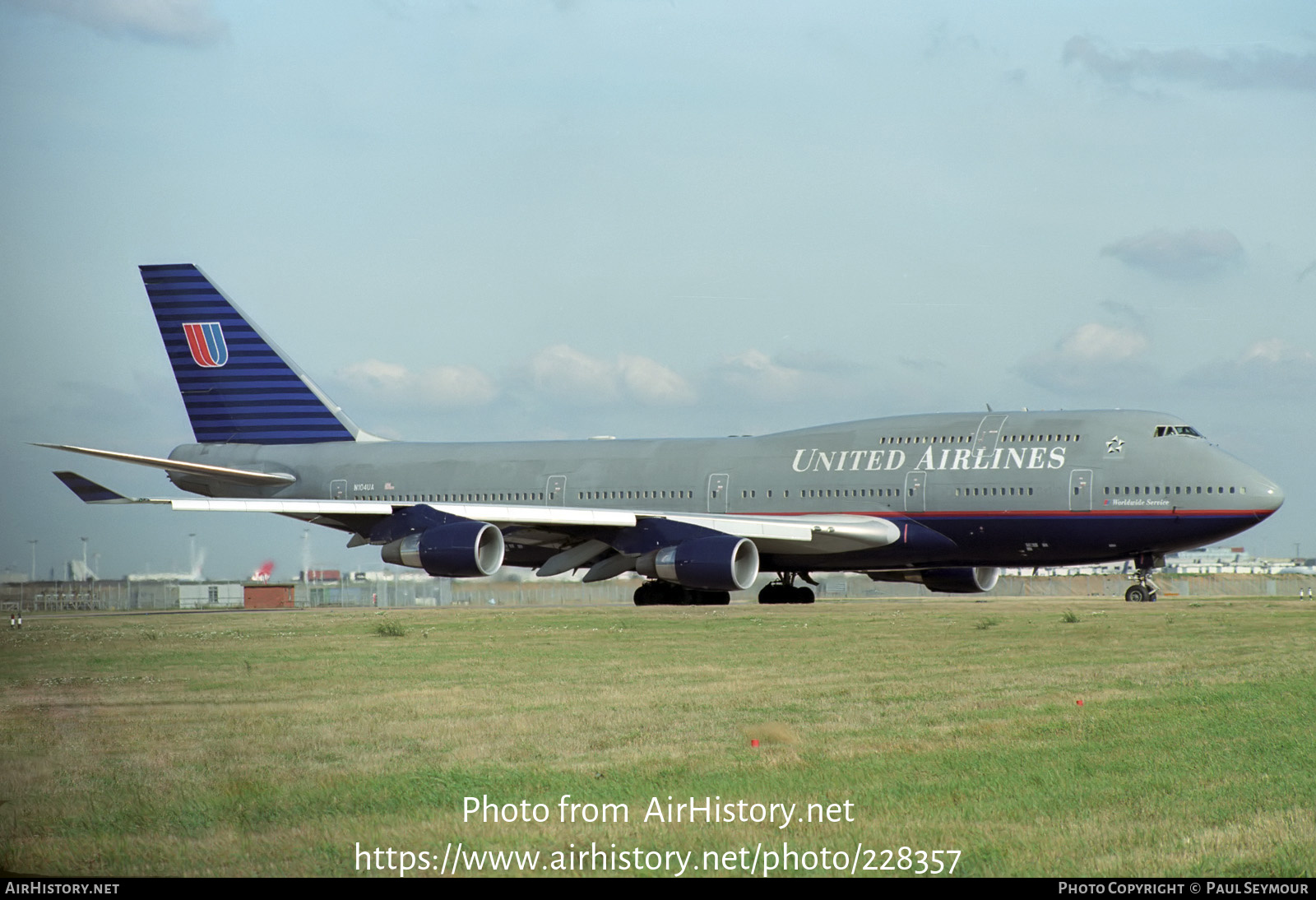 Aircraft Photo of N104UA | Boeing 747-422 | United Airlines | AirHistory.net #228357