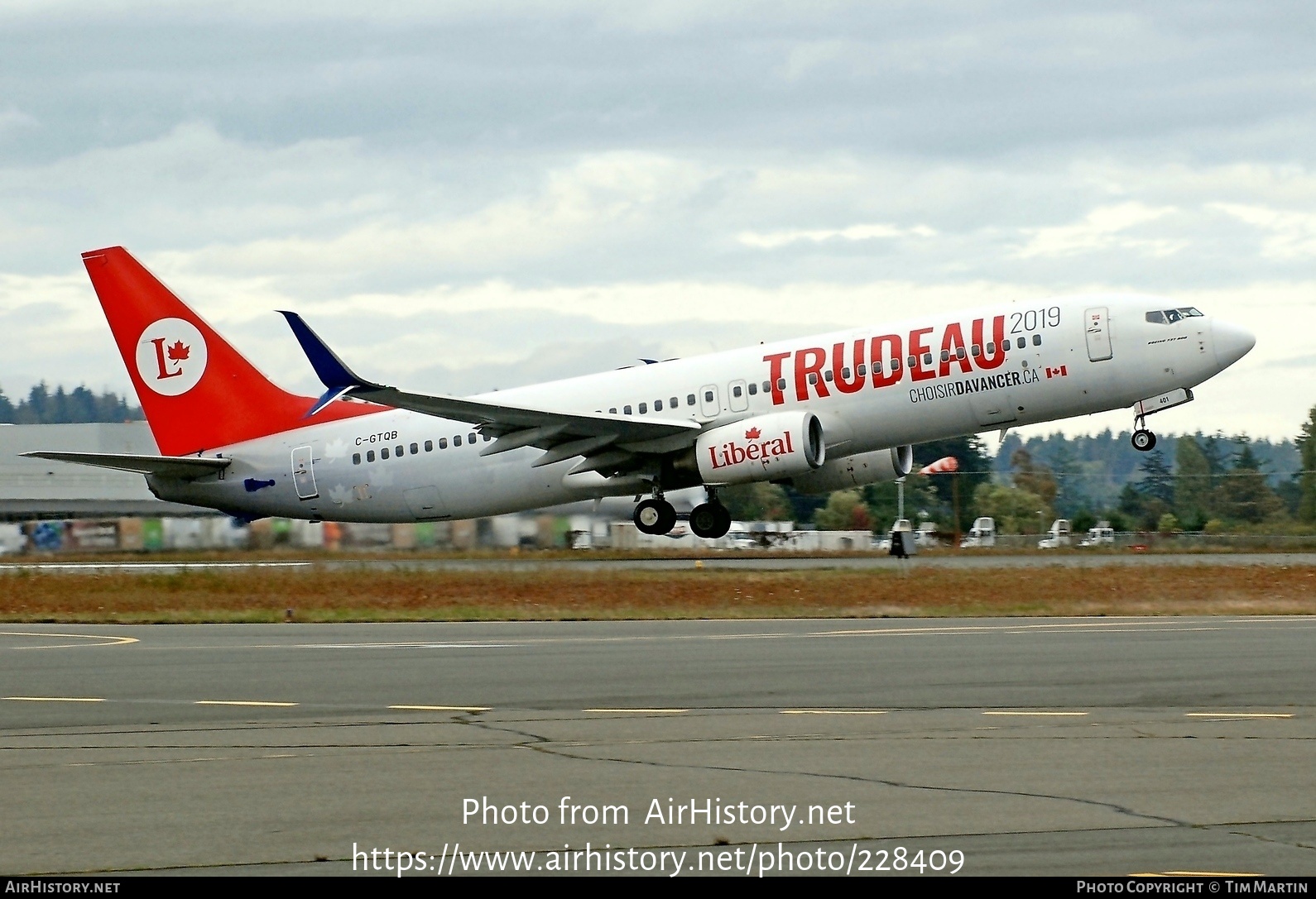 Aircraft Photo of C-GTQB | Boeing 737-8Q8 | Air Transat | AirHistory.net #228409