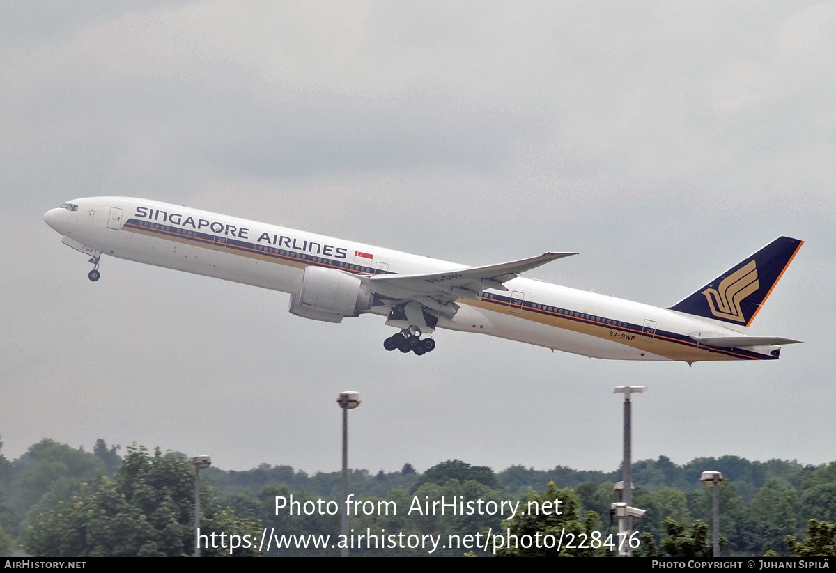 Aircraft Photo of 9V-SWP | Boeing 777-312/ER | Singapore Airlines | AirHistory.net #228476