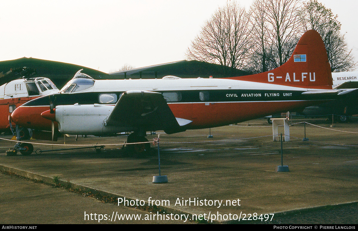 Aircraft Photo of G-ALFU | De Havilland D.H. 104 Dove 6 | Civil Aviation Flying Unit | AirHistory.net #228497