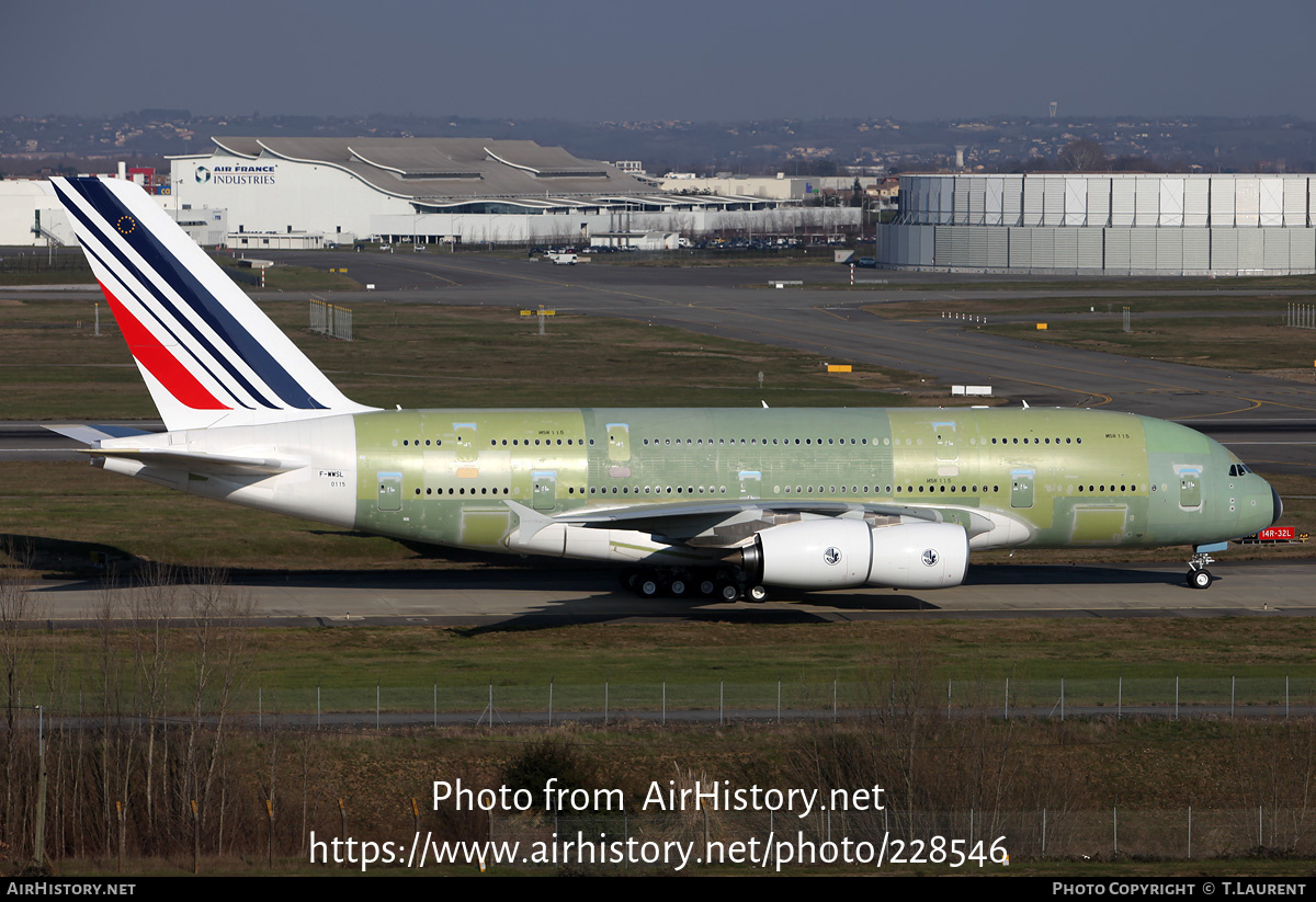 Aircraft Photo of F-WWSL | Airbus A380-861 | Air France | AirHistory.net #228546